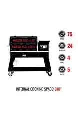 Recteq Recteq Deck Boss 800 Wood Pellet WiFi Grill and Smoker Black/Silver - RT800DB