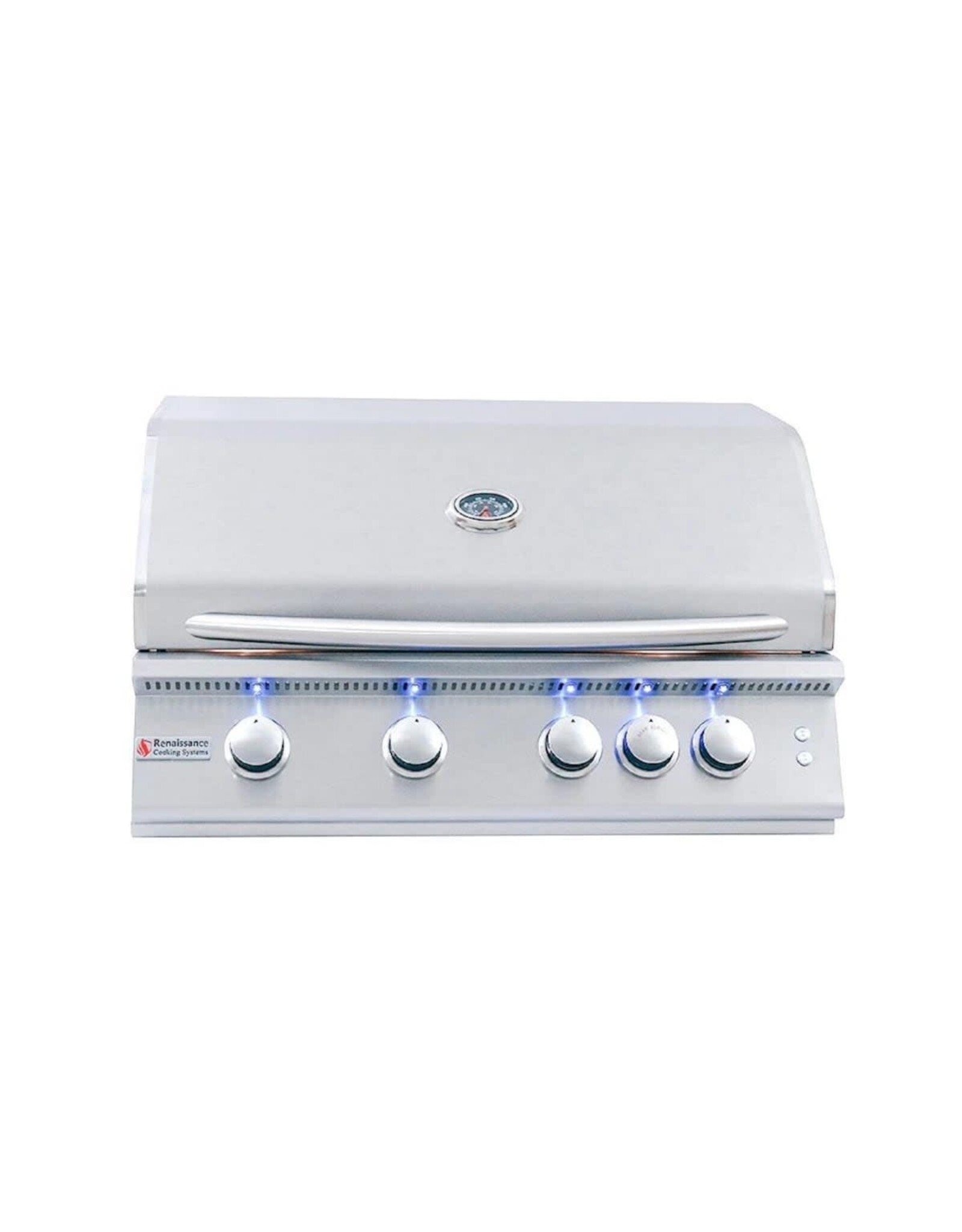 Renaissance Cooking Systems Renaissance 32" Premier Grill W/ Rear Burner & Blue LEDs - RJC32AL LP