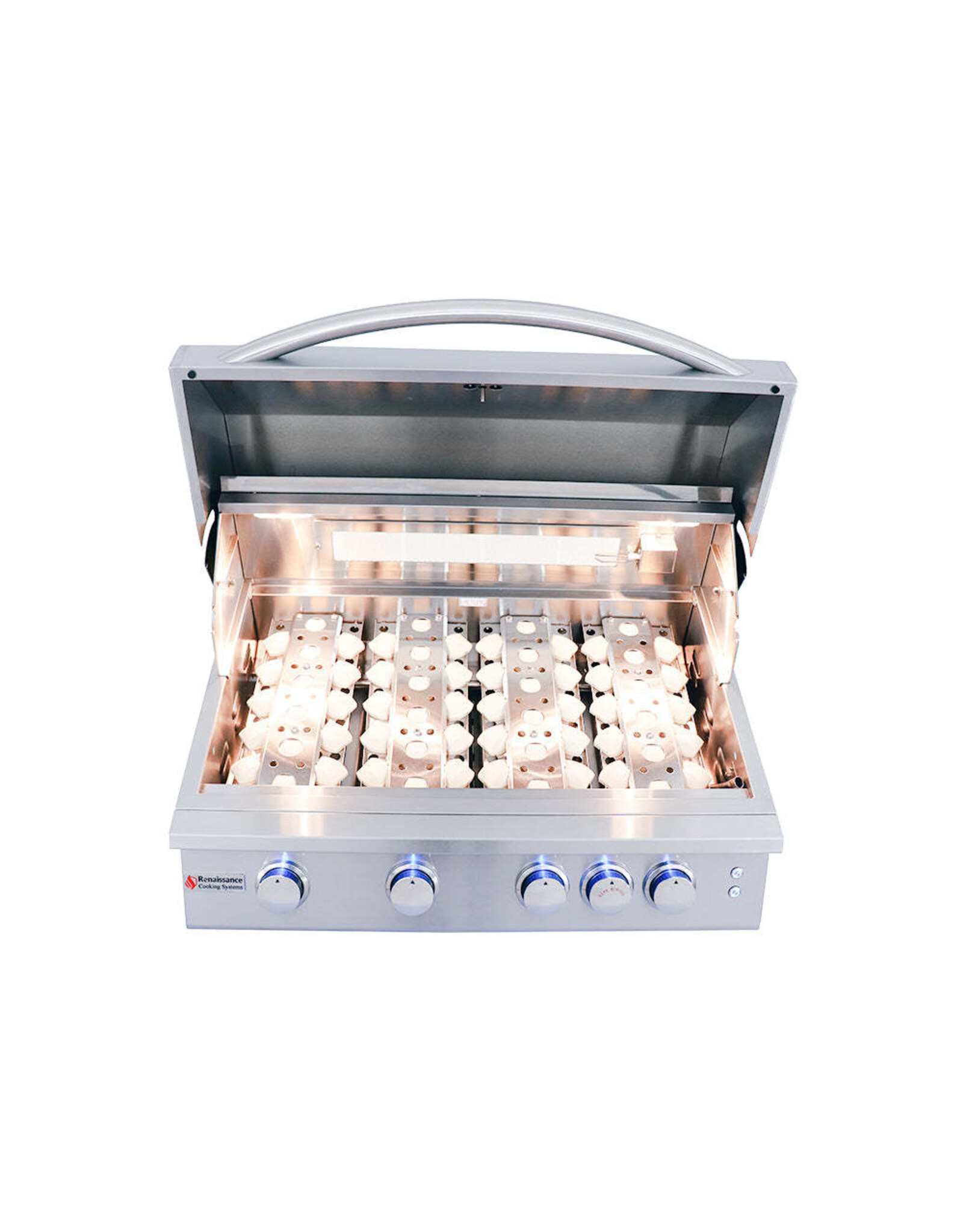 Renaissance Cooking Systems Renaissance 32" Premier Grill W/ Rear Burner & Blue LEDs - RJC32AL LP