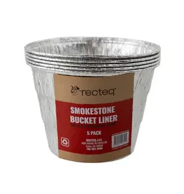 Recteq Recteq Smokestone Aluminum Grease Drip Bucket Foil Liner 5 Pack - ACSMKSTNBCKLNR