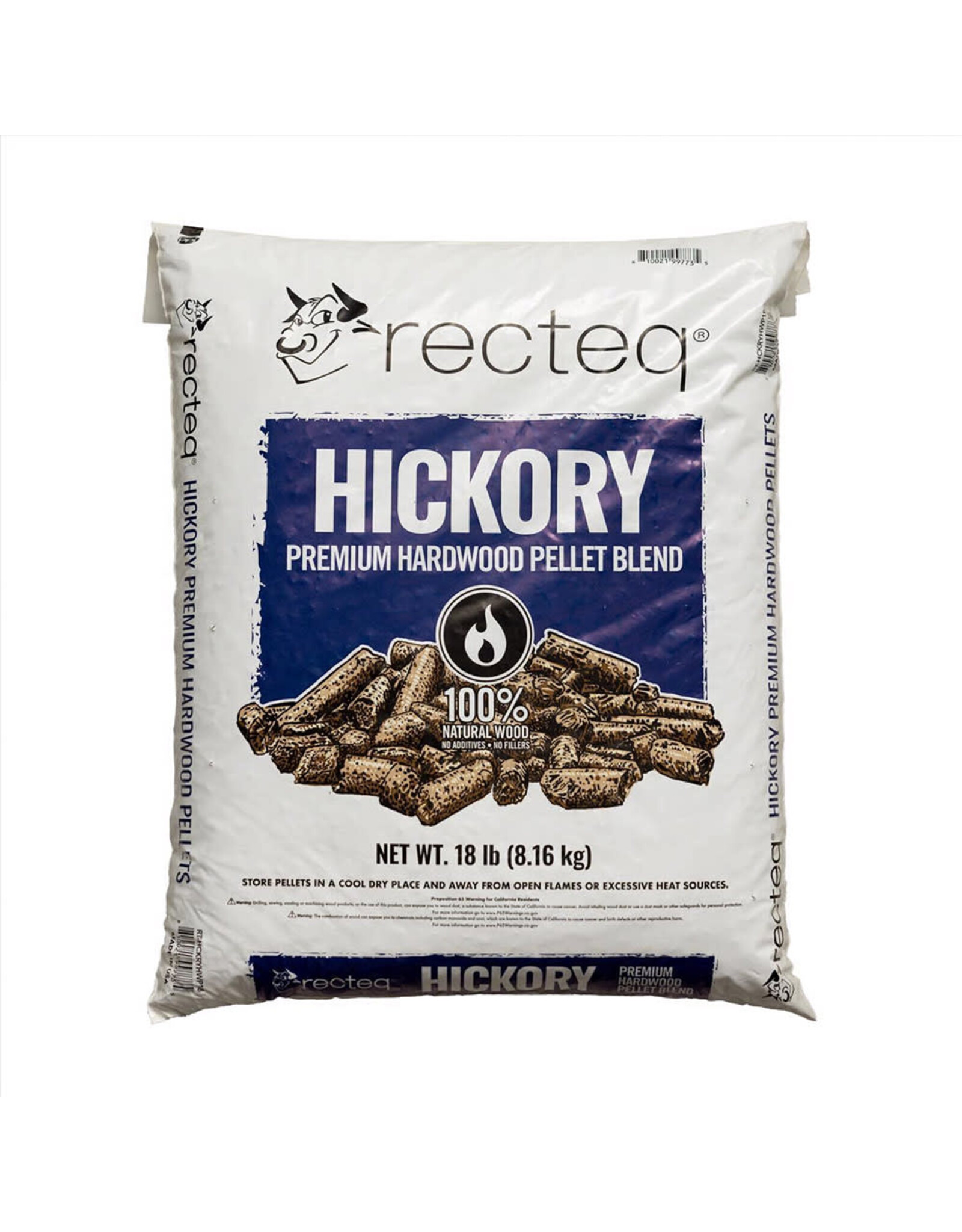Recteq Recteq Hardwood Wood Pellet Fuel All Natural Hickory 18lb - RT-HCKRYHWP18