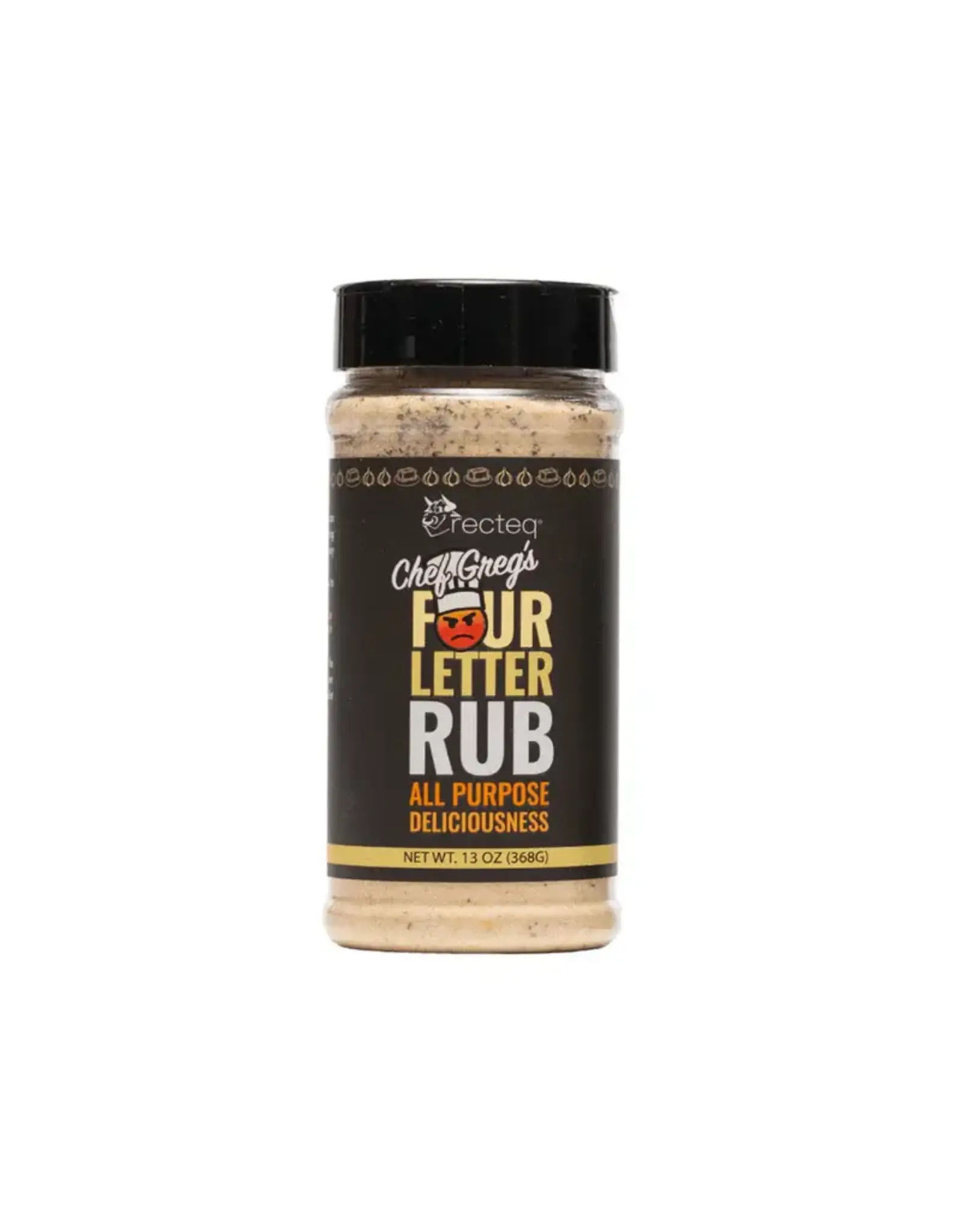 Recteq Recteq Chef Greg's 4 Letter BBQ Rub 13 oz - GMFOLE