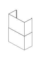 Tradewind Trade-Wind T-Shaped Outdoor BBQ Wall Hood Duct Cover For 12 Ft Ceilings - TDC7200
