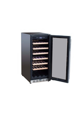 TrueFlame TrueFlame 15" Outdoor Rated Dual Zone Wine Cooler - AMD-RFR-15W
