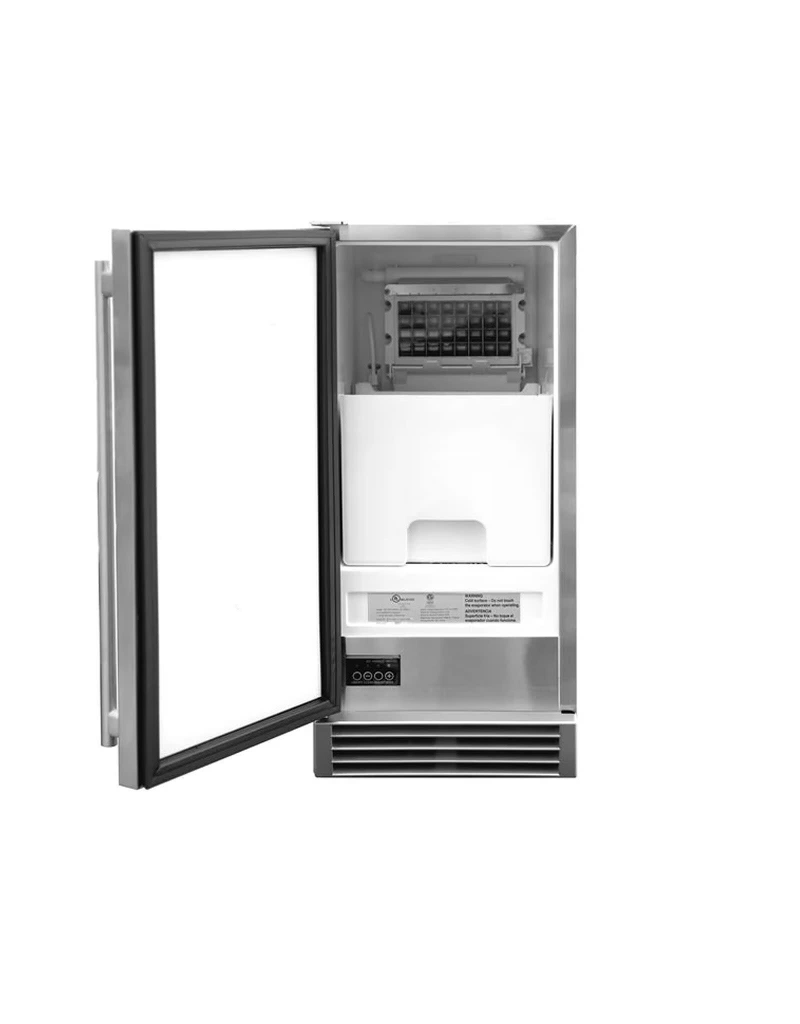 TrueFlame TrueFlame 15" Outdoor Rated Nugget Ice Maker - AMD-IM-15N