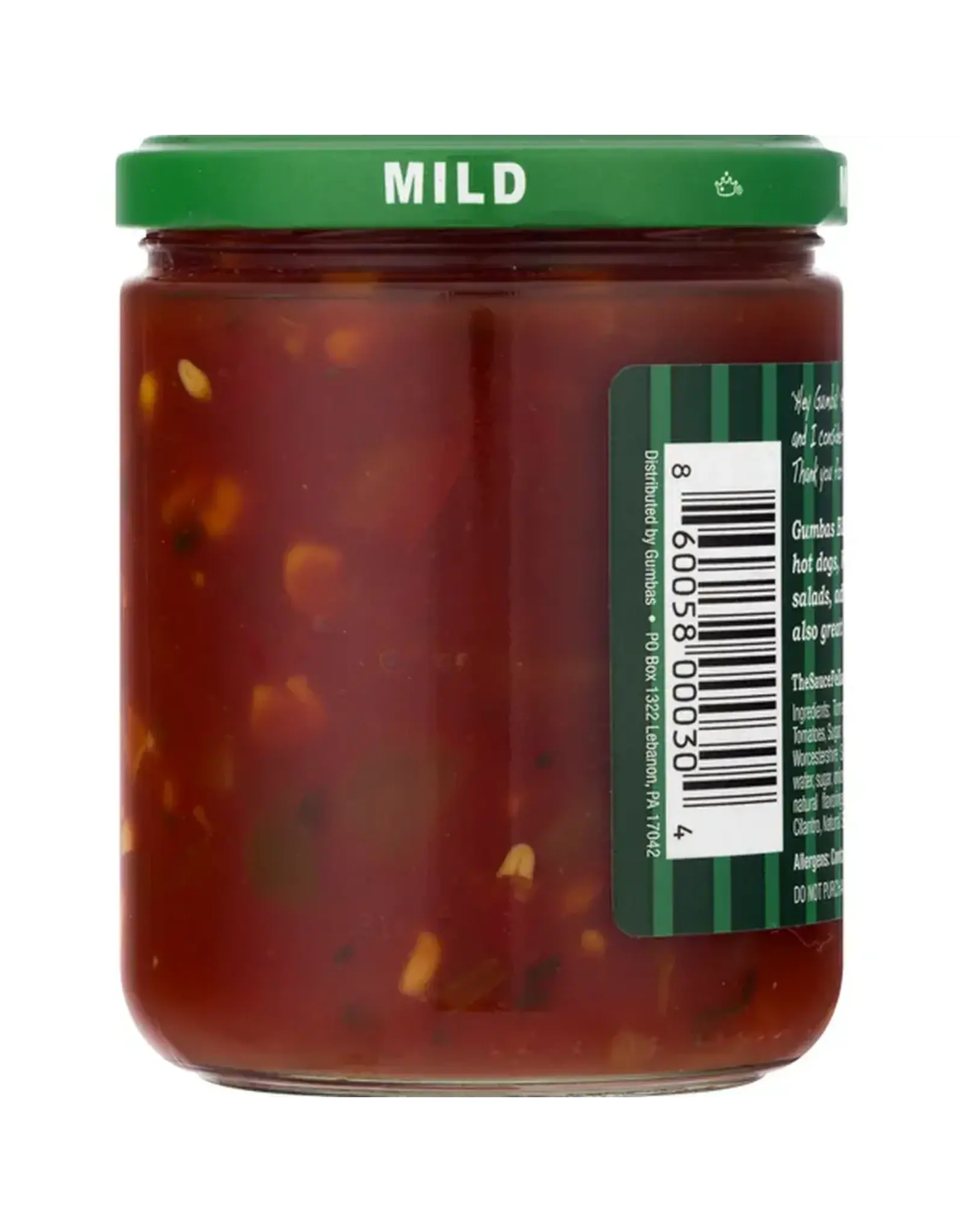 The Gumbas Company Gumbas Gourmet Mild BBQ Salsa 16 Oz - 00304