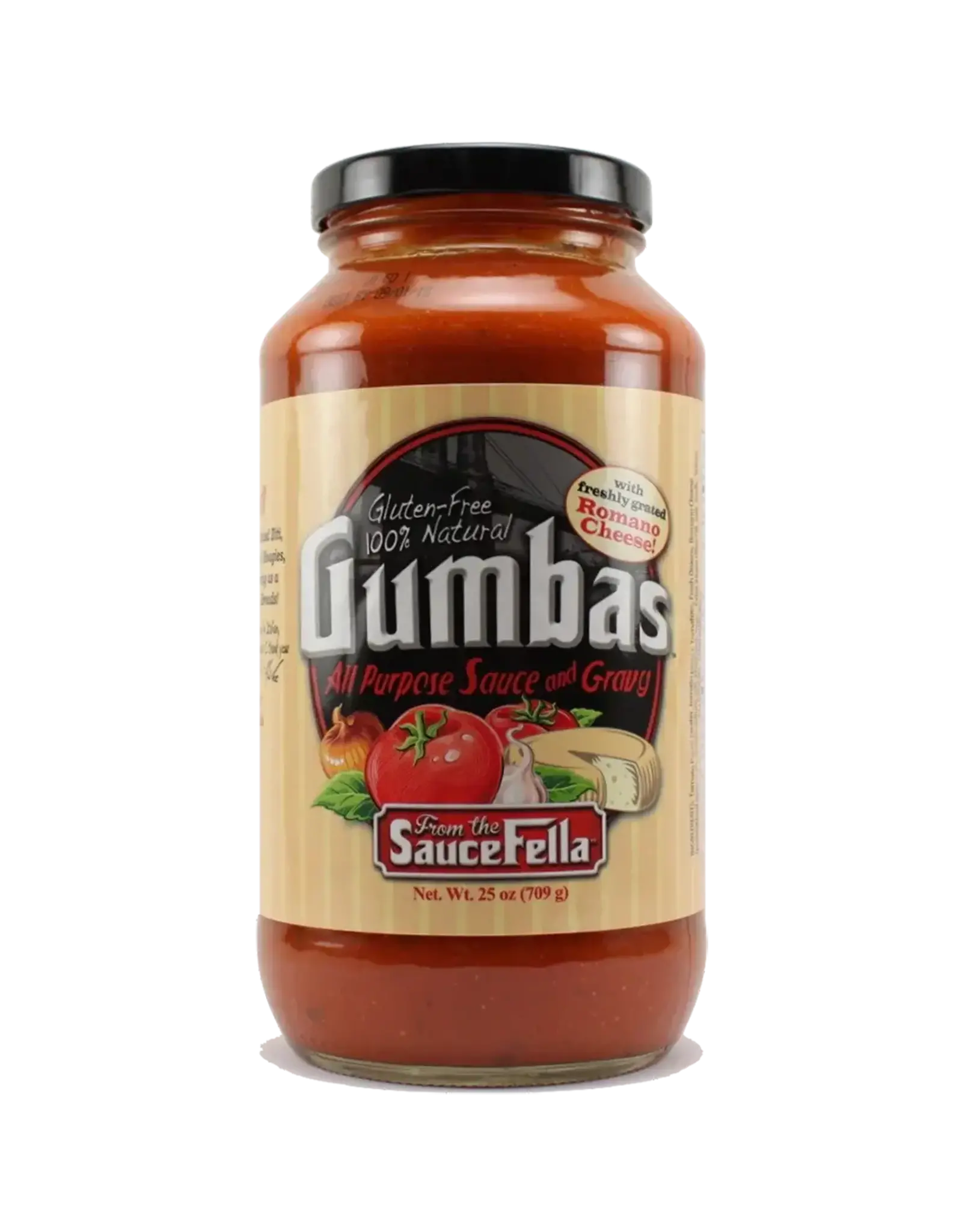 The Gumbas Company Gumbas Gourmet All Purpose Sauce & Gravy with Freshly Grated Romano Cheese 25 Oz - 00328