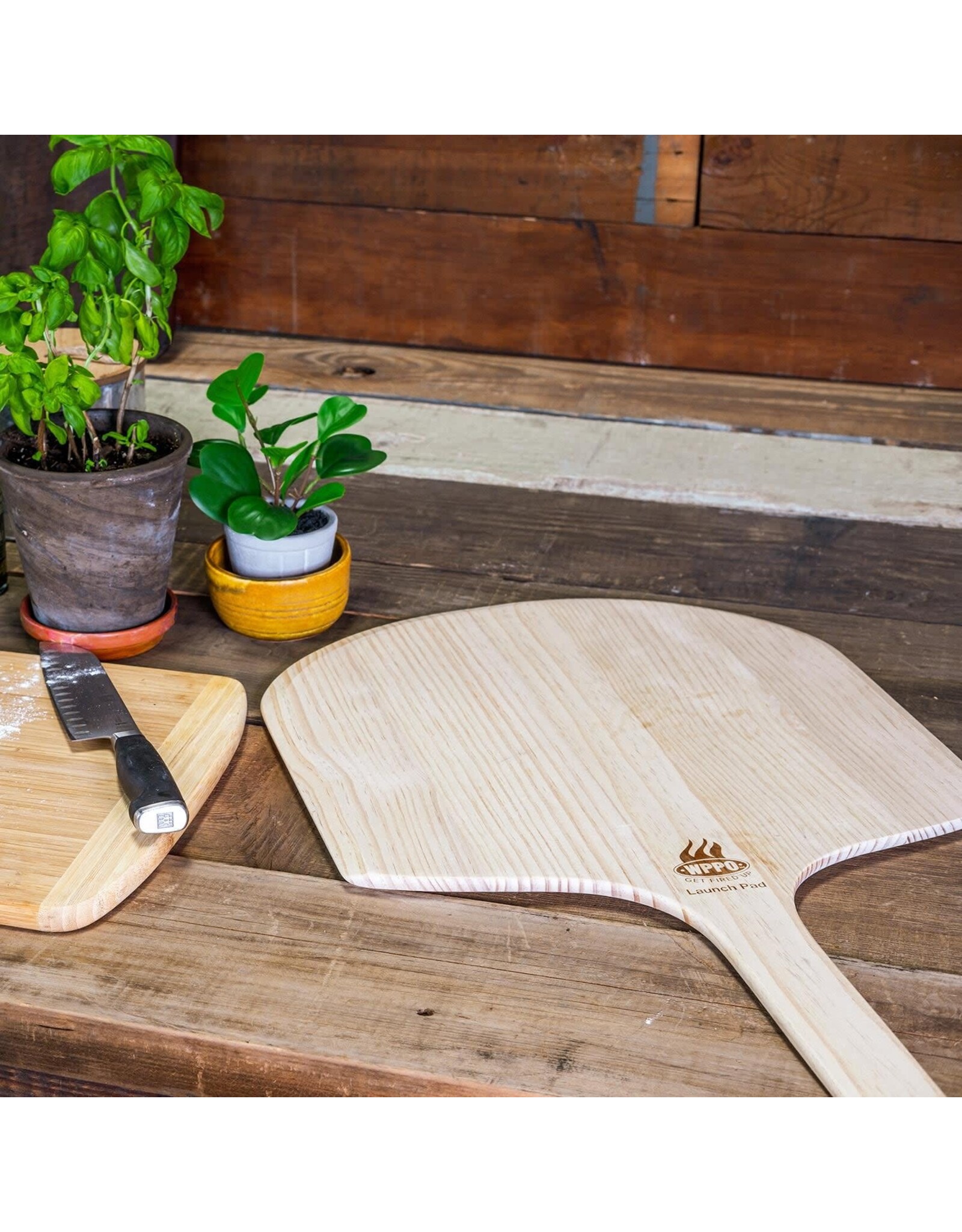 WPPO WPPO 14" Square New Zealand Wooden Pizza Peel, 2-Pack - WKLP-14-2