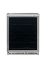 Renaissance Cooking Systems Renaissance Refrigerator - Stainless - 5.01 Cu Ft. - UL Rated - Reversible Glass Door - REFR2D