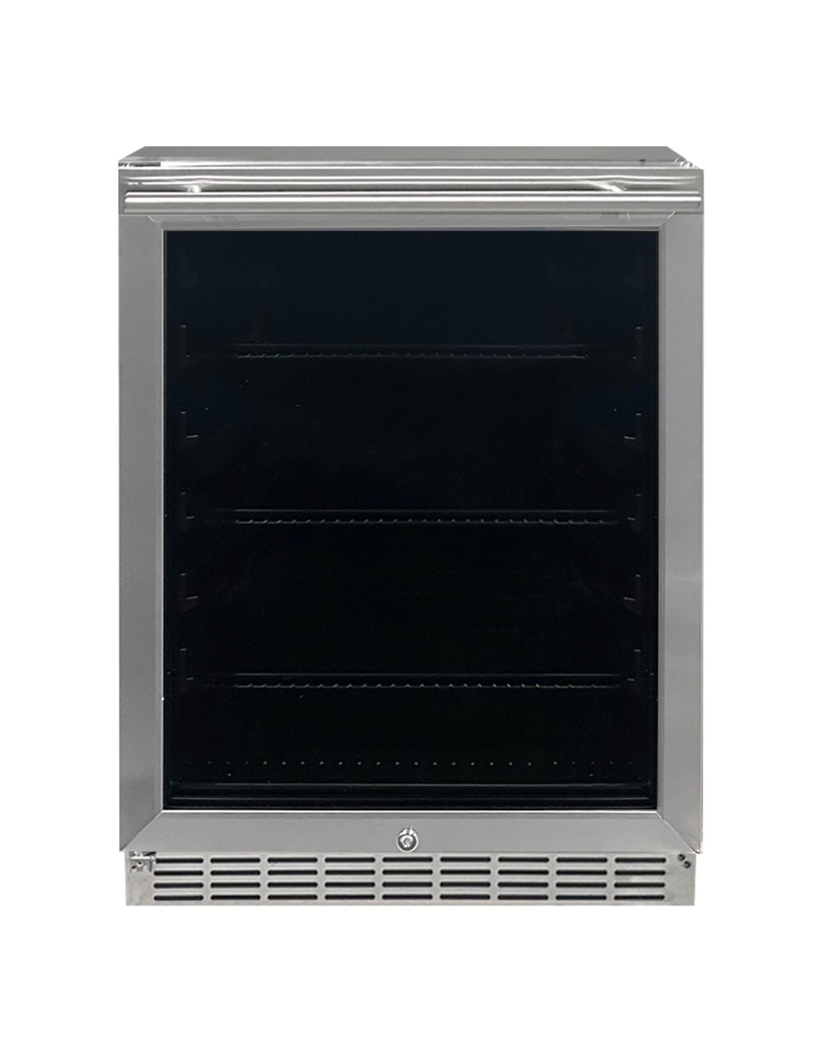 Renaissance Cooking Systems Renaissance Refrigerator - Stainless - 5.01 Cu Ft. - UL Rated - Reversible Glass Door - REFR2D