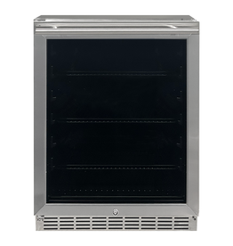 Renaissance Cooking Systems Renaissance Refrigerator - Stainless - 5.01 Cu Ft. - UL Rated - Reversible Glass Door - REFR2D