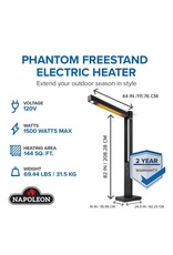 Napoleon Napoleon  Phantom Freestanding Electric Outdoor Infrared Heater - NEOFV80IH Napoleon Napoleon  Phantom Freestanding Electric Outdoor Infrared Heater - NEOFV80IH