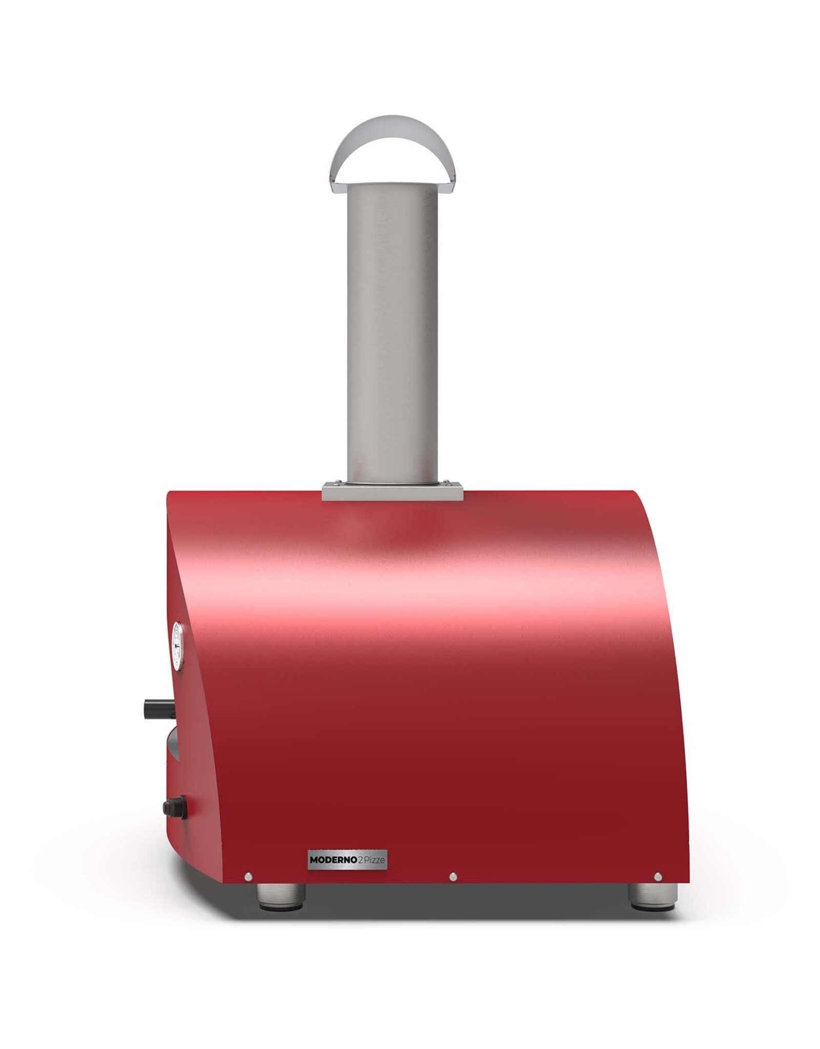 Alfa Pizza Ovens Alfa Moderno 2 Pizze Outdoor Wood Pizza Oven - Antique Red - FXMD-2P-LROA