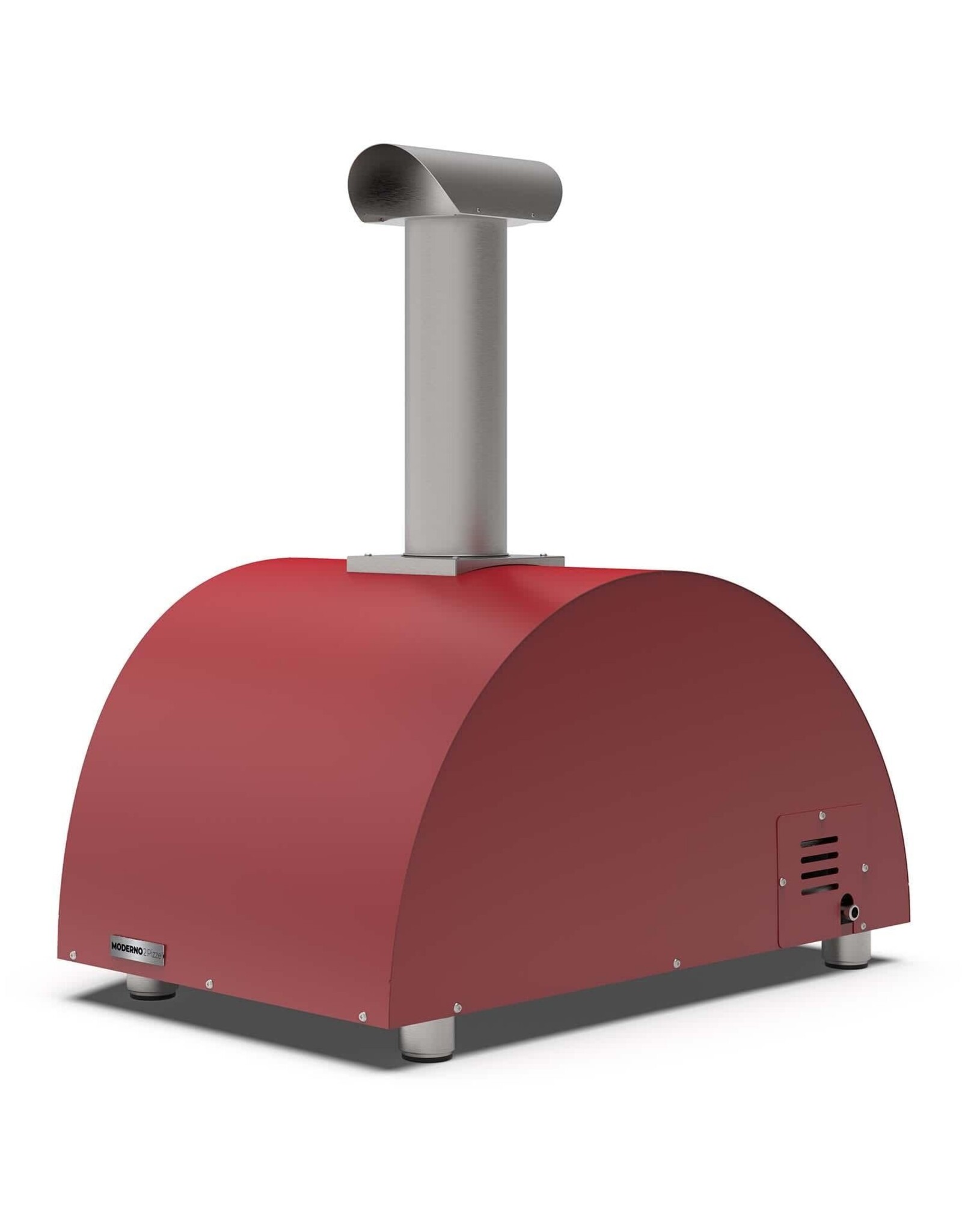 Alfa Pizza Ovens Alfa Moderno 2 Pizze Outdoor Wood Pizza Oven - Antique Red - FXMD-2P-LROA