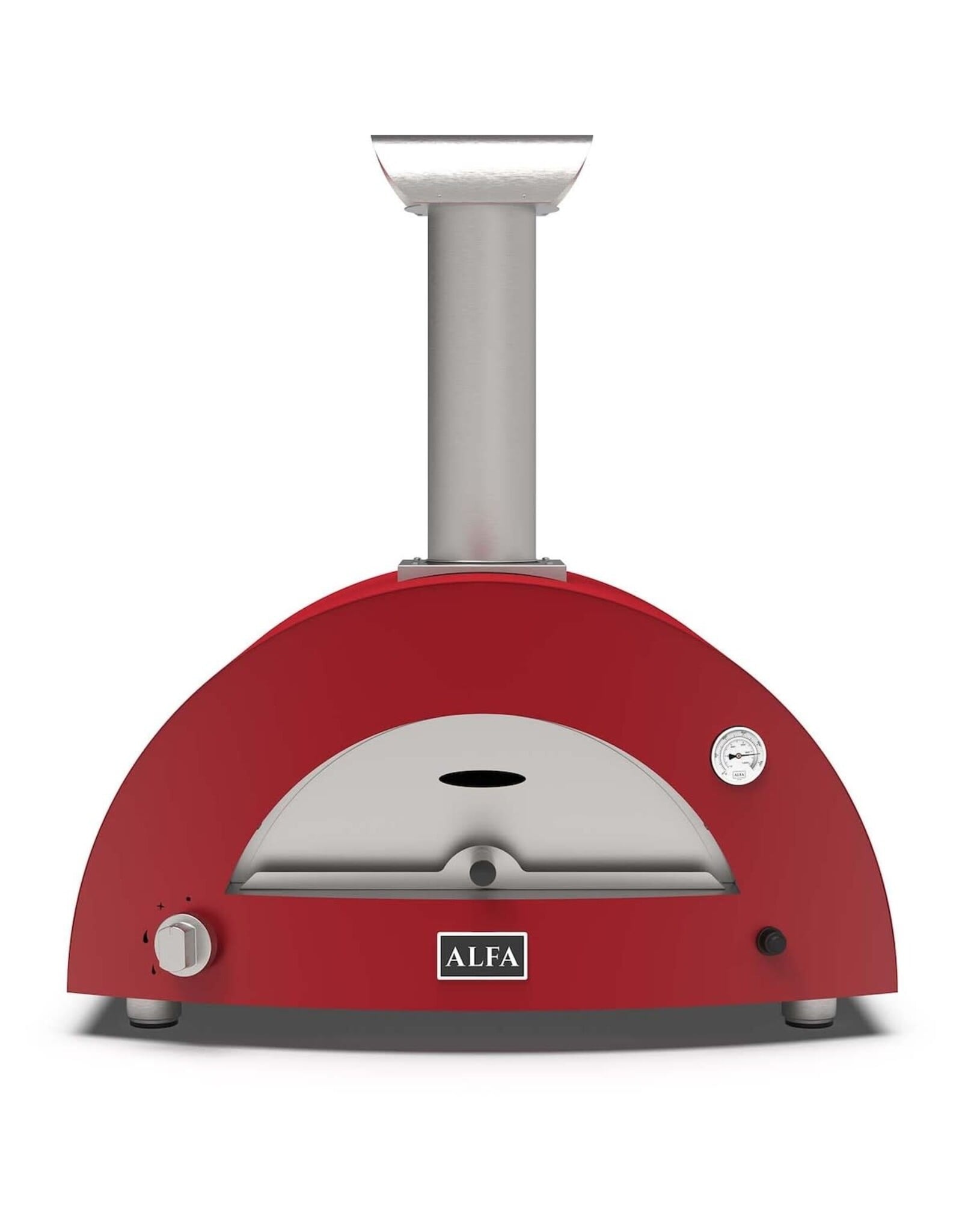 Alfa Pizza Ovens Alfa 2 Pizze - Wood - Antique Red - FXMD-2P-LROA