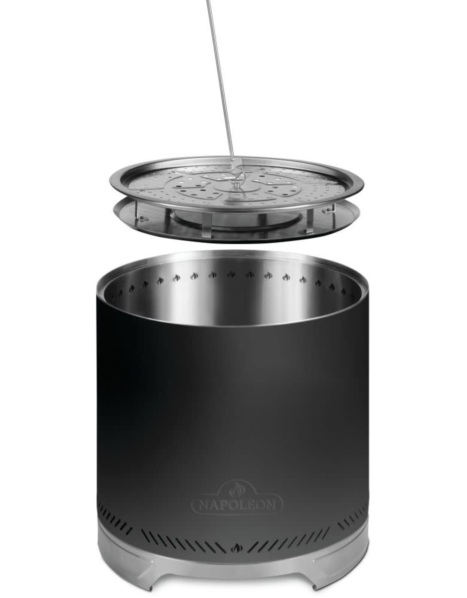 Napoleon Napoleon Medium Timberwolf Phantom Wood Fire Pit - NWFPMTI-PHM