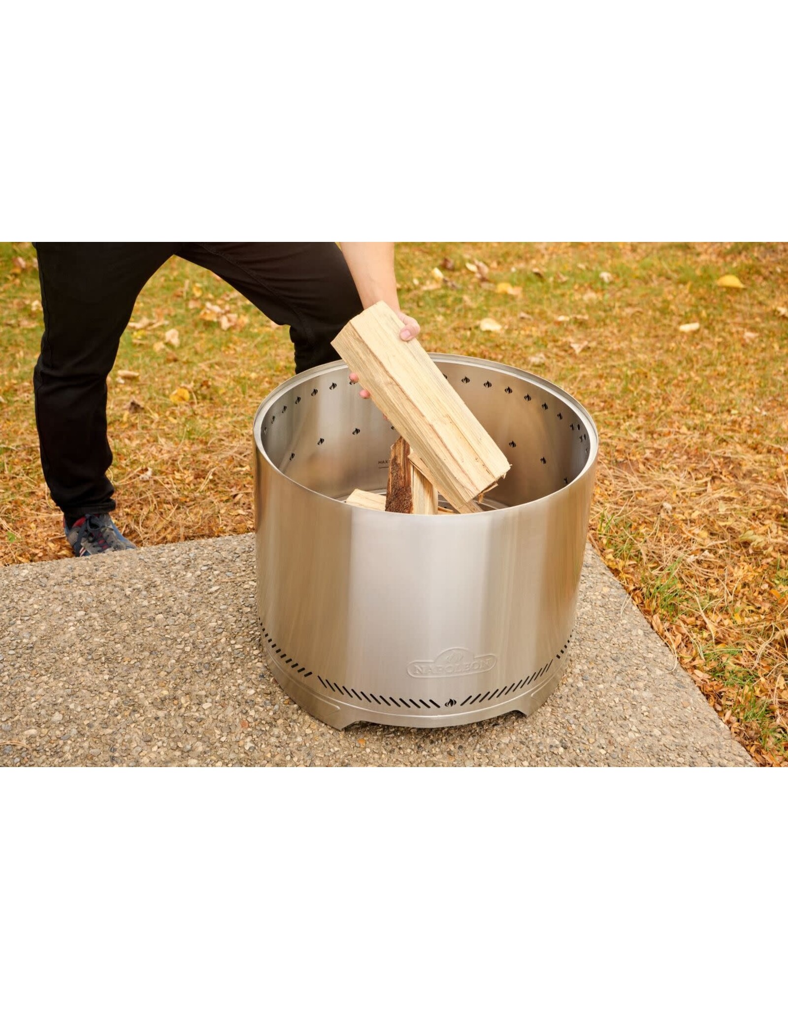 Napoleon Napoleon Medium Timberwolf SS Wood Fire Pit - NWFPMTI-SS