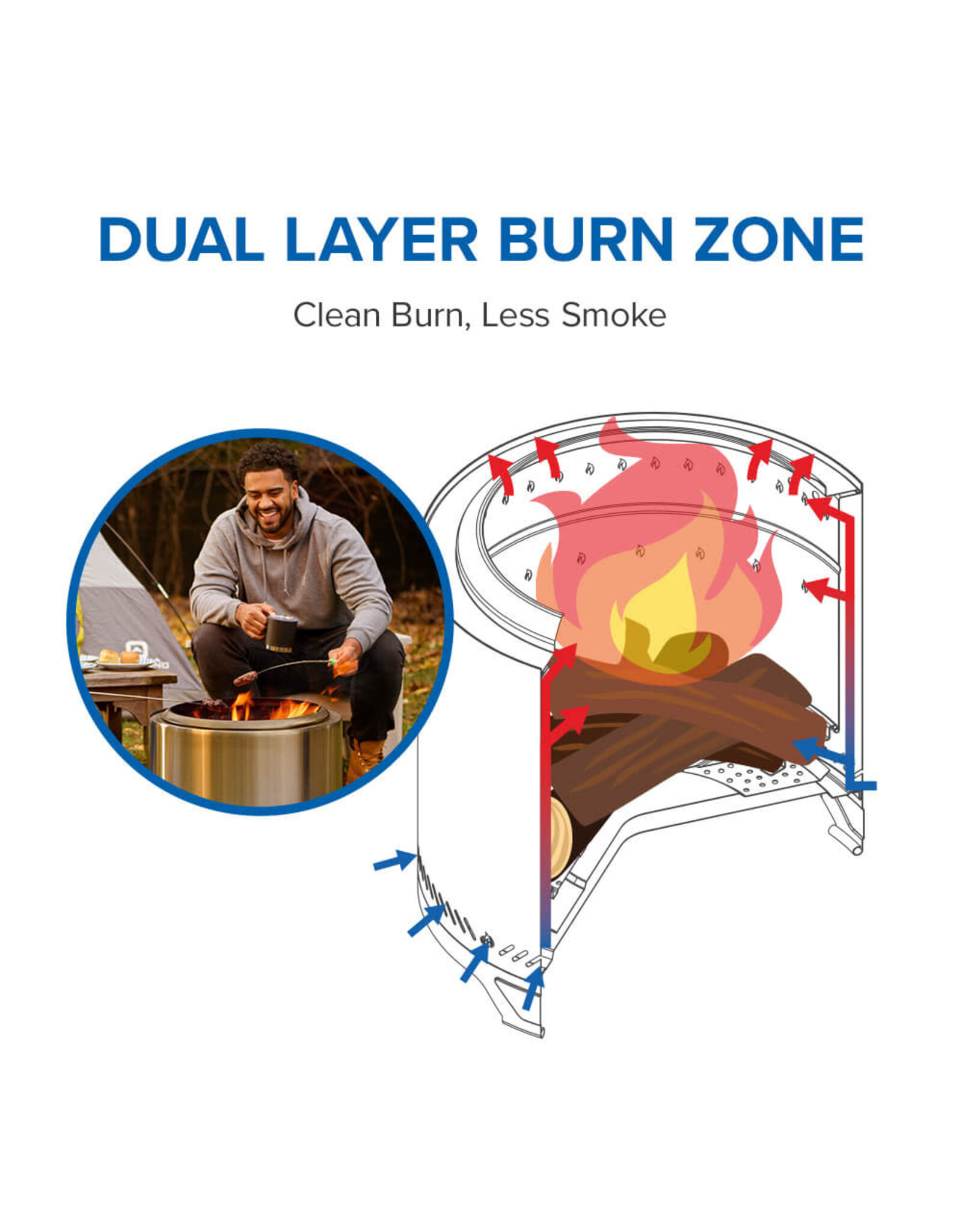 Napoleon Napoleon Medium Timberwolf SS Wood Fire Pit - NWFPMTI-SS