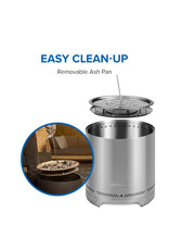 Napoleon Napoleon Napoleon Medium Timberwolf SS Wood Fire Pit - July - NWFPMTI-SS