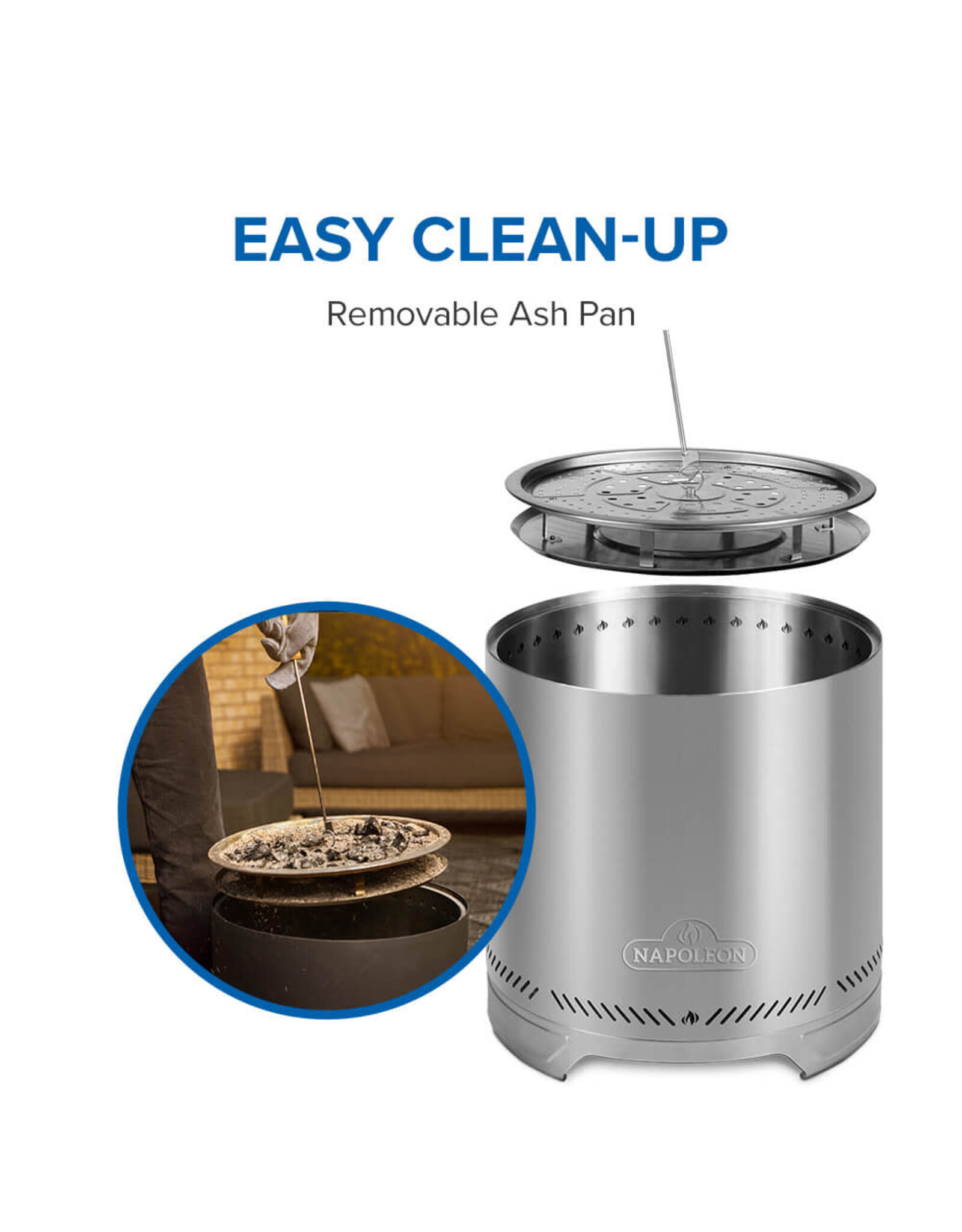 Napoleon Napoleon Timberwolf 18" Stainless Steel Fire Pit - NWFPMTI-SS