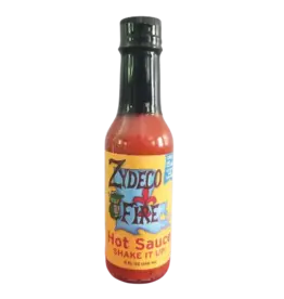 Zydeco Fire Zydeco Fire Cajun Hot Sauce, 5 Ounce Bottle (No MSG, Very Low Sodium Blend) - 953140