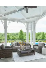 Ashley Furniture Ashley Furniture by Signature Design - Oasis Outdoor Sofa/Chairs/Table (Set of 4) in Gray - P335-081
