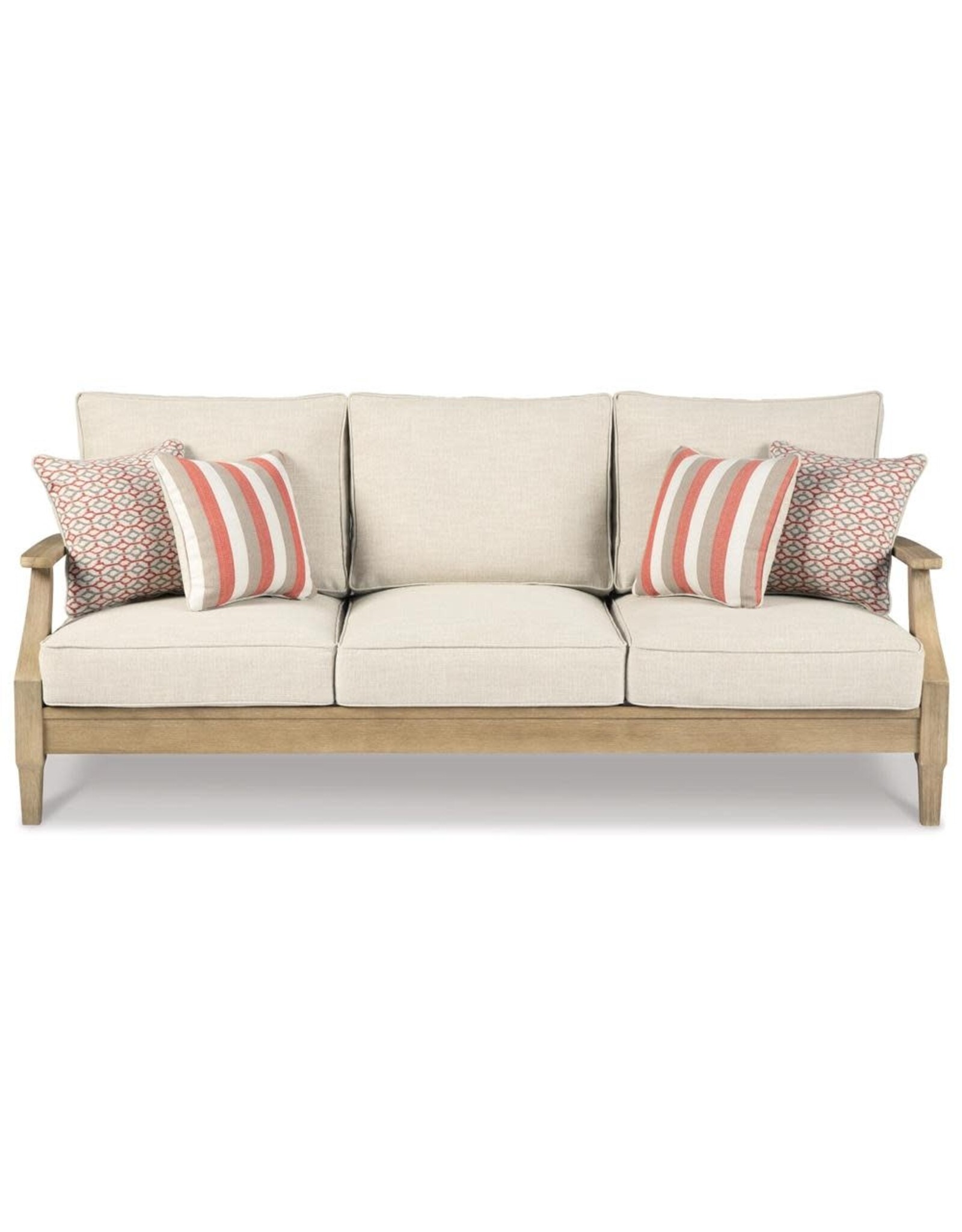Ashley Furniture Ashley Furniture by Signature Design - Clare View Sofa With Cushion in Beige - P801-838