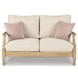 Ashley Furniture Ashley Furniture by Signature Design - Clare View Loveseat W/Cushion in Beige - P801-835