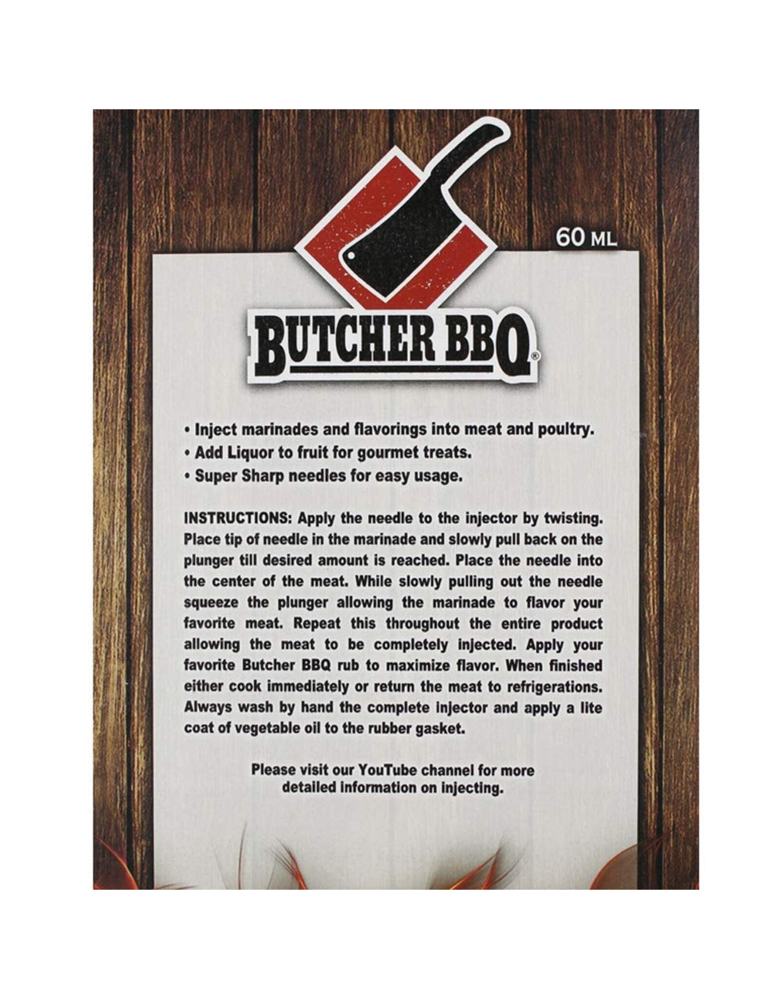 Butcher's BBQ Butcher BBQ Budget Disposable Meat Injector - 696443