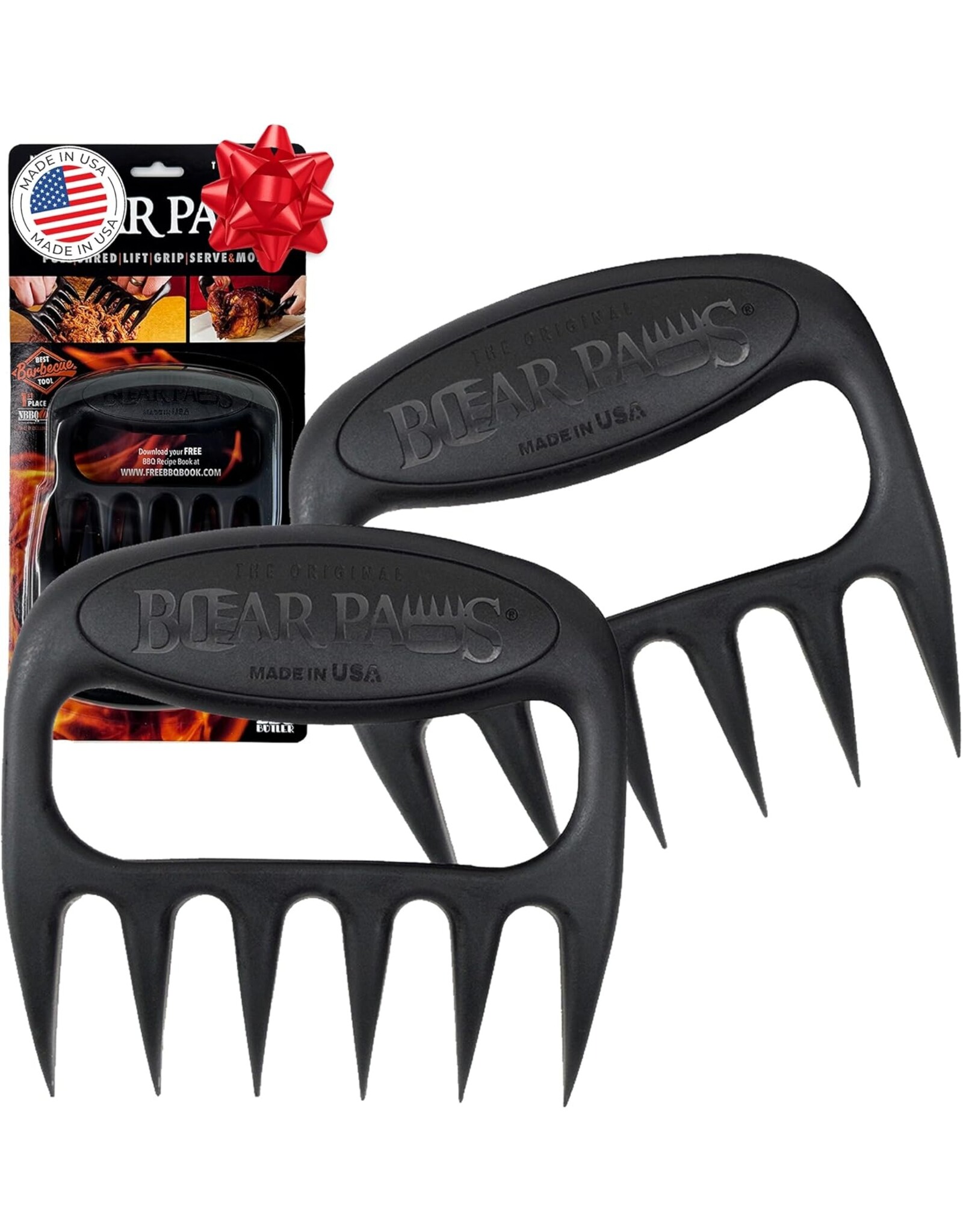 Bear Paw Products The Original Bear Paws Meat Shredders - Black - BP01