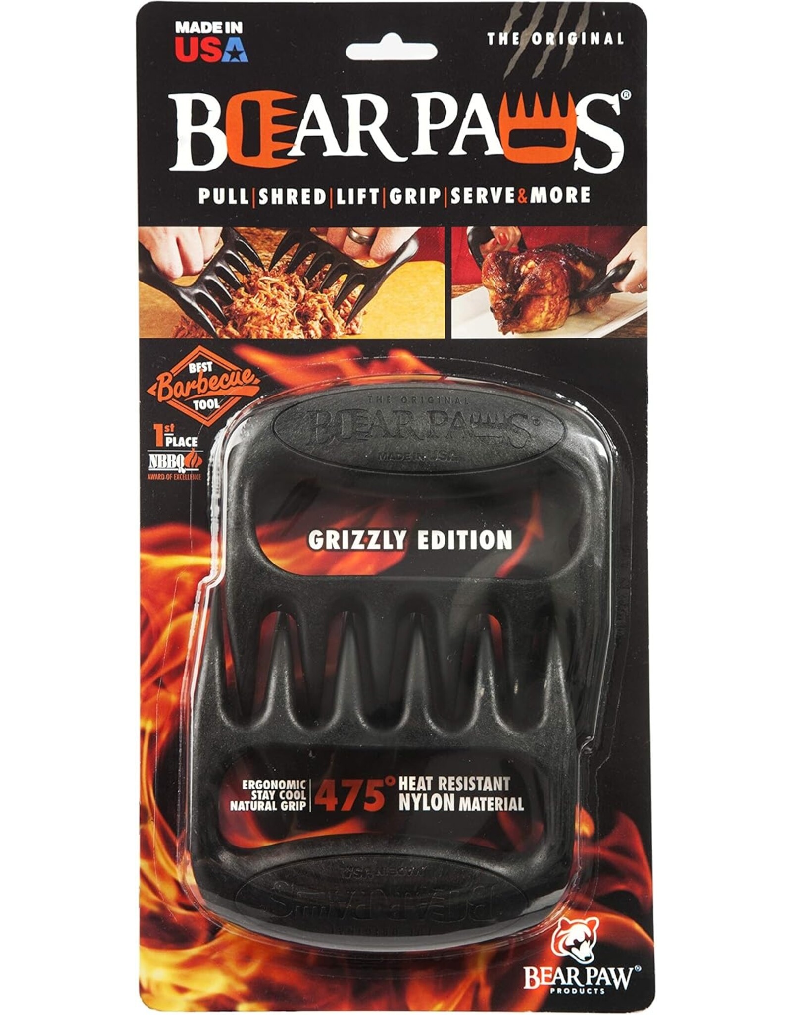 Bear Paw Products The Original Bear Paws Meat Shredders - Black - BP01