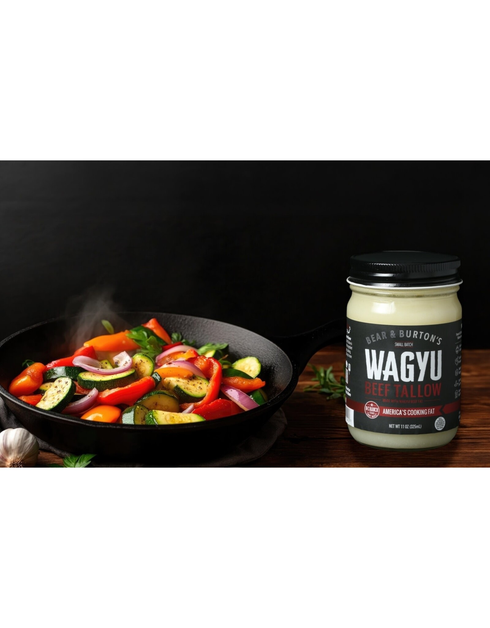 Bear & Burton's Bear & Burton's Beef Tallow, Wagyu, 10 oz Jar -