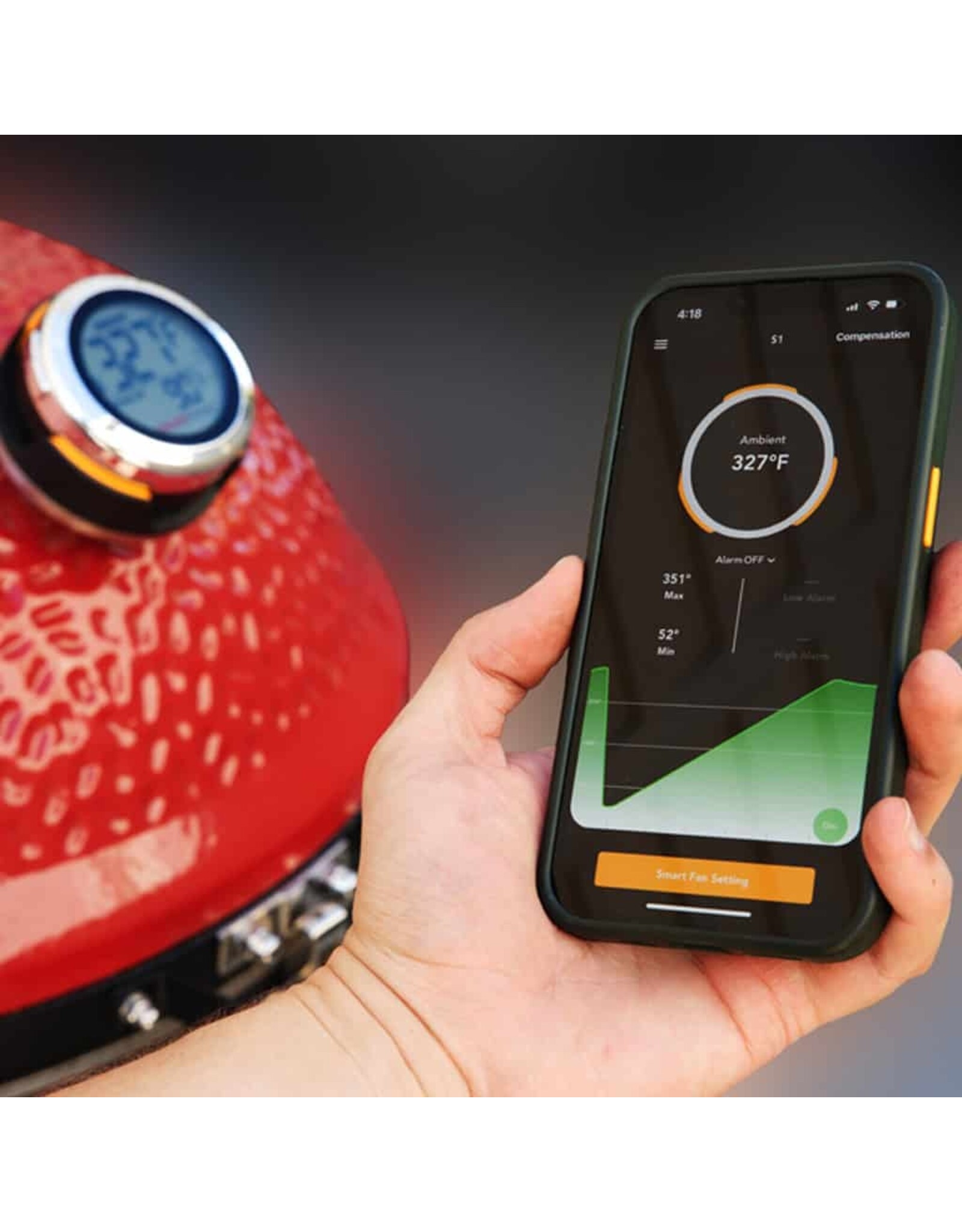 ChefsTemp ChefsTemp ProTemp S1 Smart Grill Gauge for Big Green Egg Only - PROTEMPS1BGE