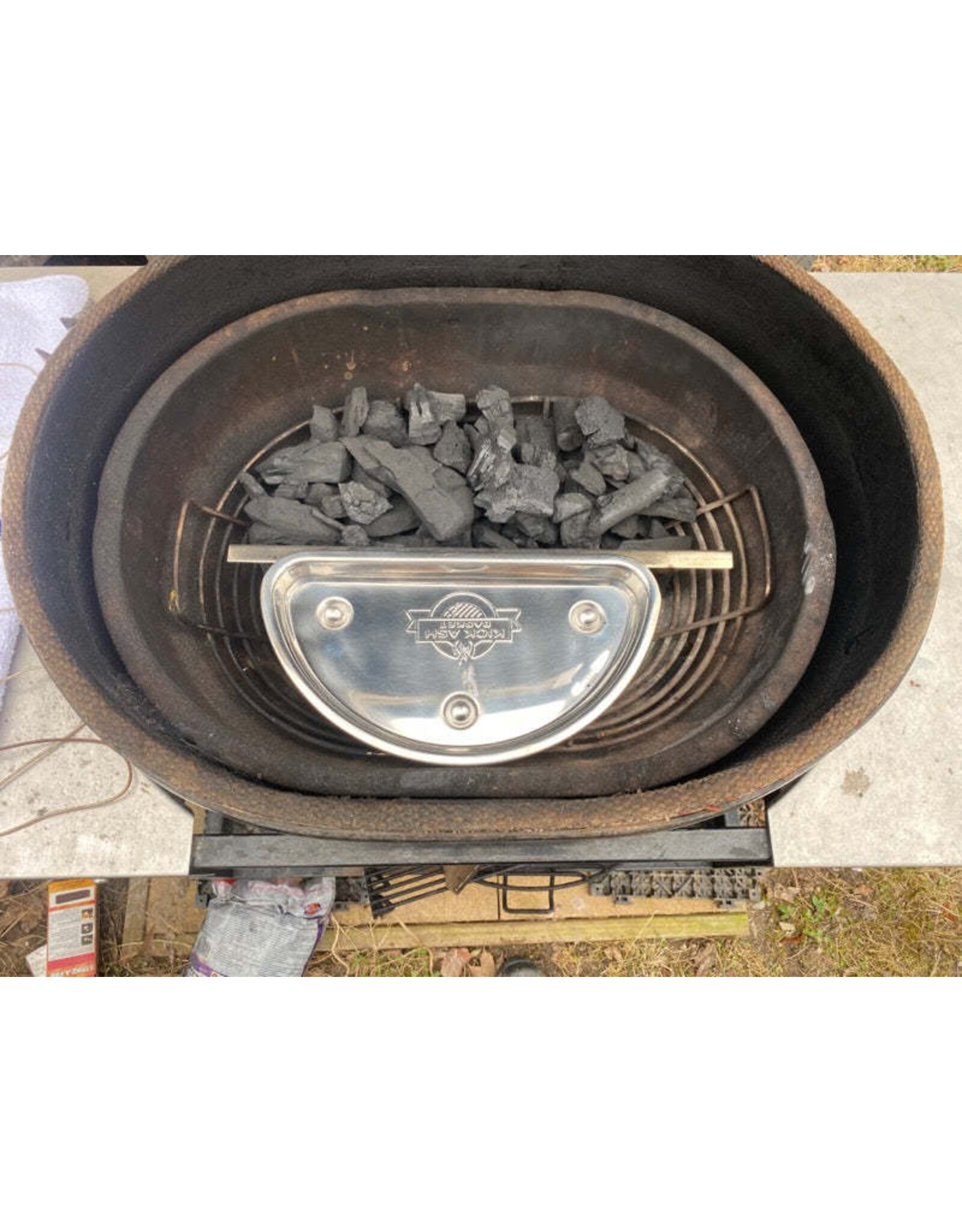 Kick Ash Basket Kick Ash Basket For X-Large Primo Oval Grill - KAB-OX-SS