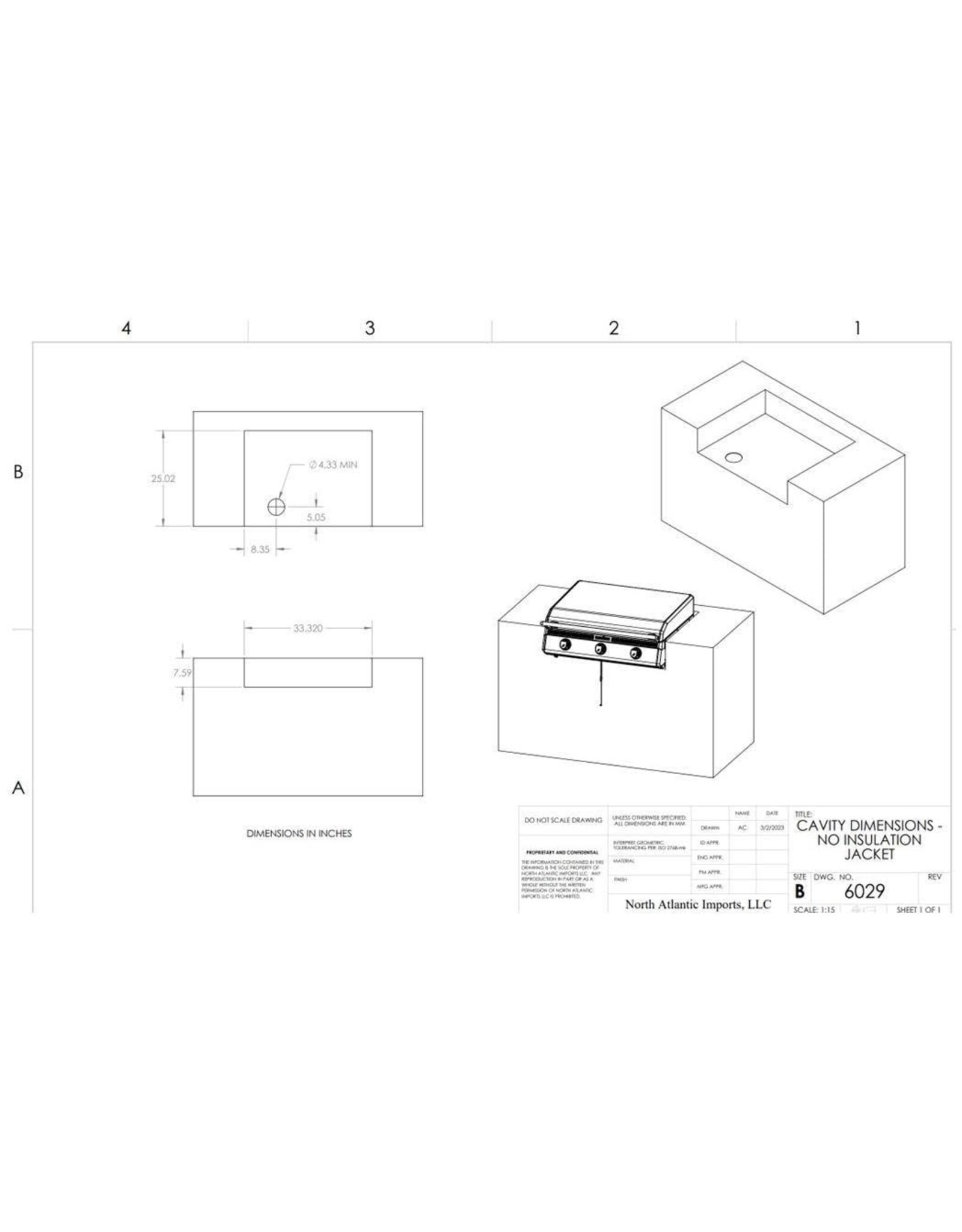 Blackstone Blackstone 28-Inch XL Built-In Propane Gas Griddle W/Hood - 6128