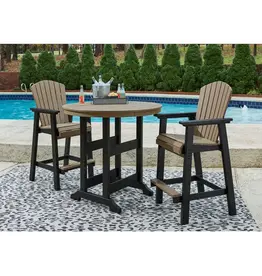 Ashley Furniture Ashley Furniture - Fairen Trail Outdoor Bar Table and 2 Barstool - P211-3PC