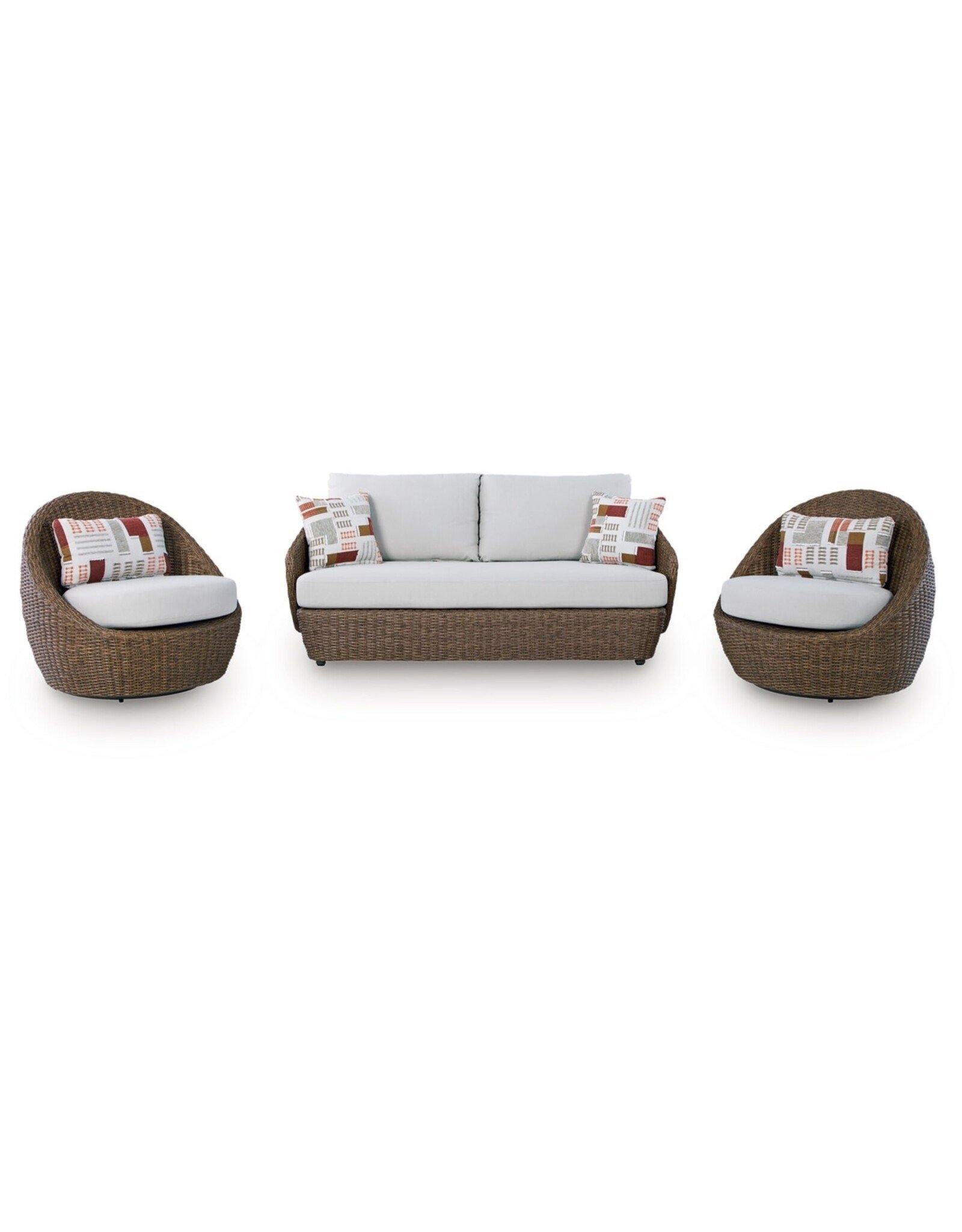 Ashley Furniture Ashley Furniture Cardiff Beach 4-Piece Outdoor Conversation Set with Coffee Table