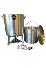 High Performance Cookers High Performance Cookers 100 QT Performance Seafood Pot - 1" Gate Valve - PW100-BTJ-VLV100