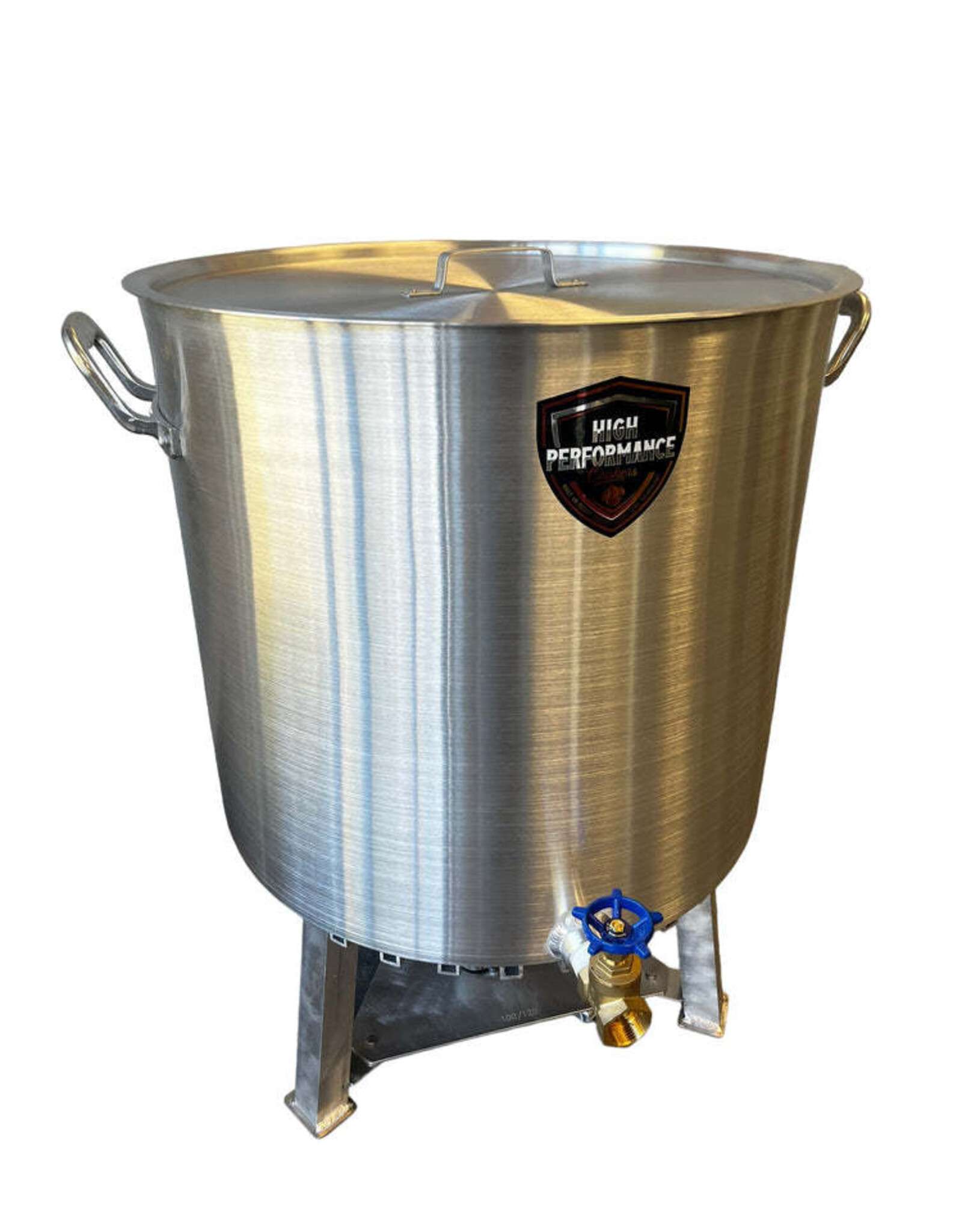 High Performance Cookers High Performance Cookers 120 QT Performance Seafood Pot - 1" Gate Valve - PW120-BTJ-VLV100