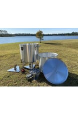 High Performance Cookers High Performance Cookers 120 QT Performance Seafood Pot - 1" Gate Valve - PW120-BTJ-VLV100