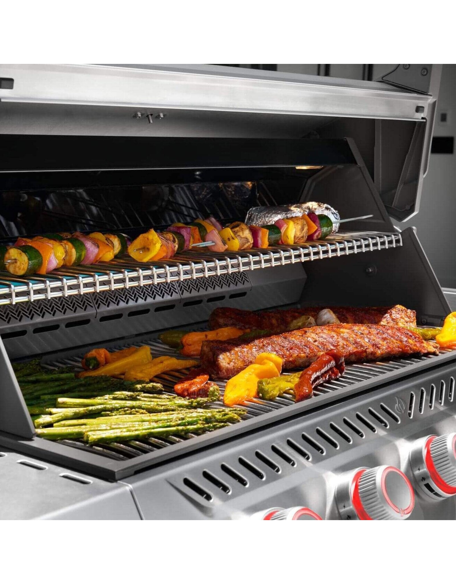 Napoleon Napoleon Prestige PRO 665 Elite 5-Burner Natural Gas Grill w/ Smart Technology & Electric Smoker Box - PRO665VXRSIBNSS