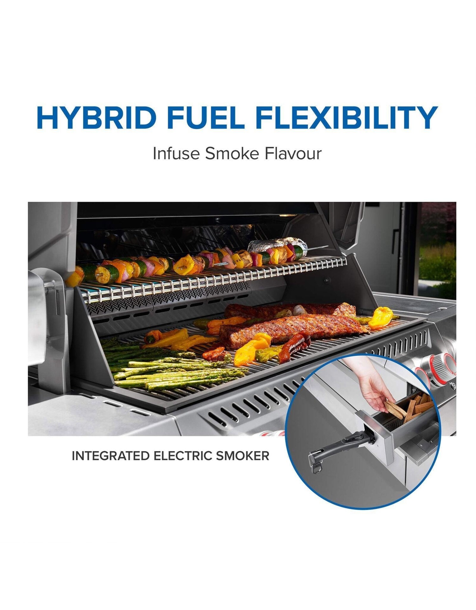 Napoleon Napoleon Prestige PRO 665 Elite 5-Burner Natural Gas Grill w/ Smart Technology & Electric Smoker Box - PRO665VXRSIBNSS