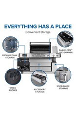 Napoleon Napoleon Prestige PRO 665 Elite 5-Burner Propane Grill w/ Smart Technology & Electric Smoker Box - PRO665VXRSIBPSS