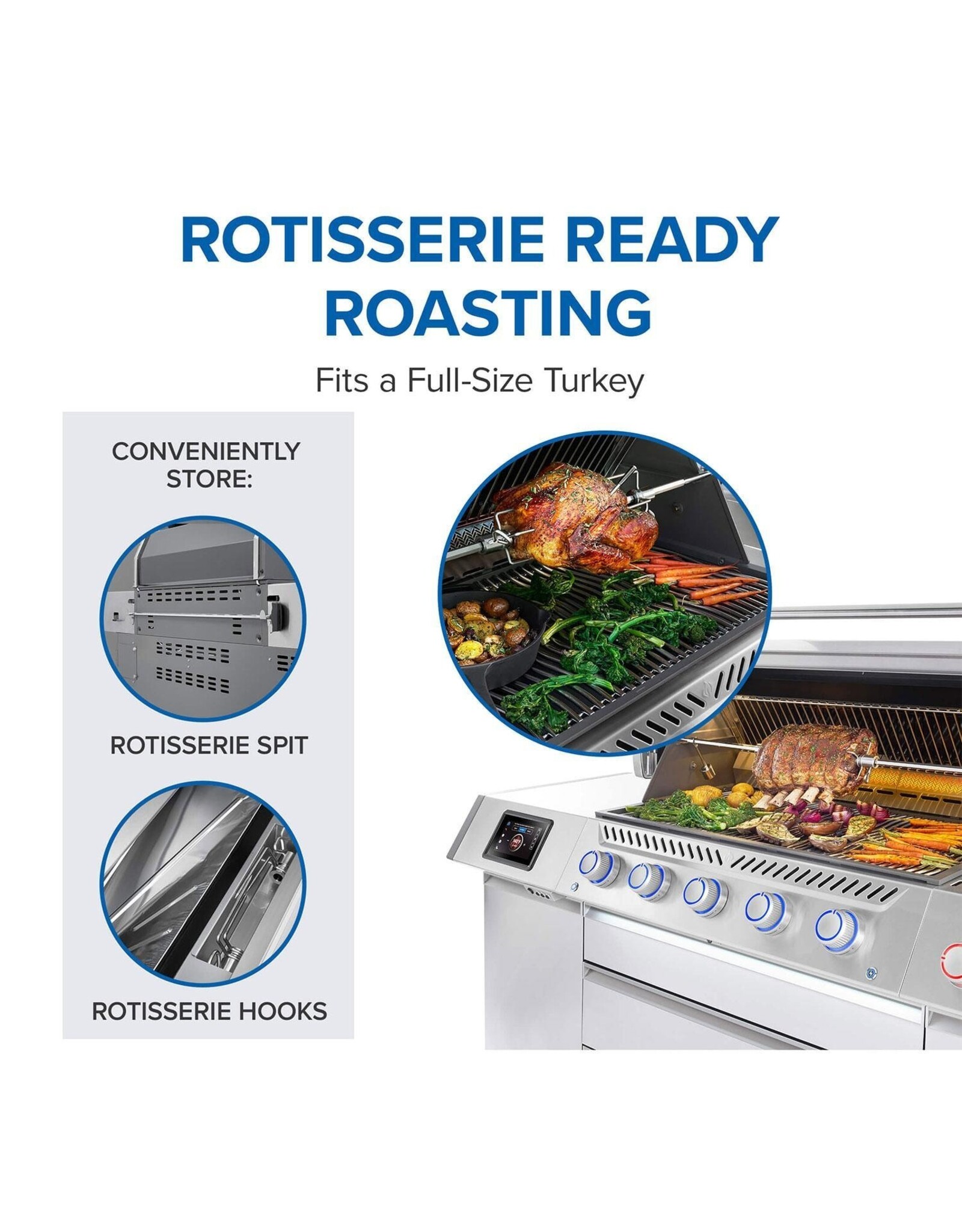 Napoleon Napoleon Prestige PRO 665 Elite 5-Burner Propane Grill w/ Smart Technology & Electric Smoker Box - PRO665VXRSIBPSS