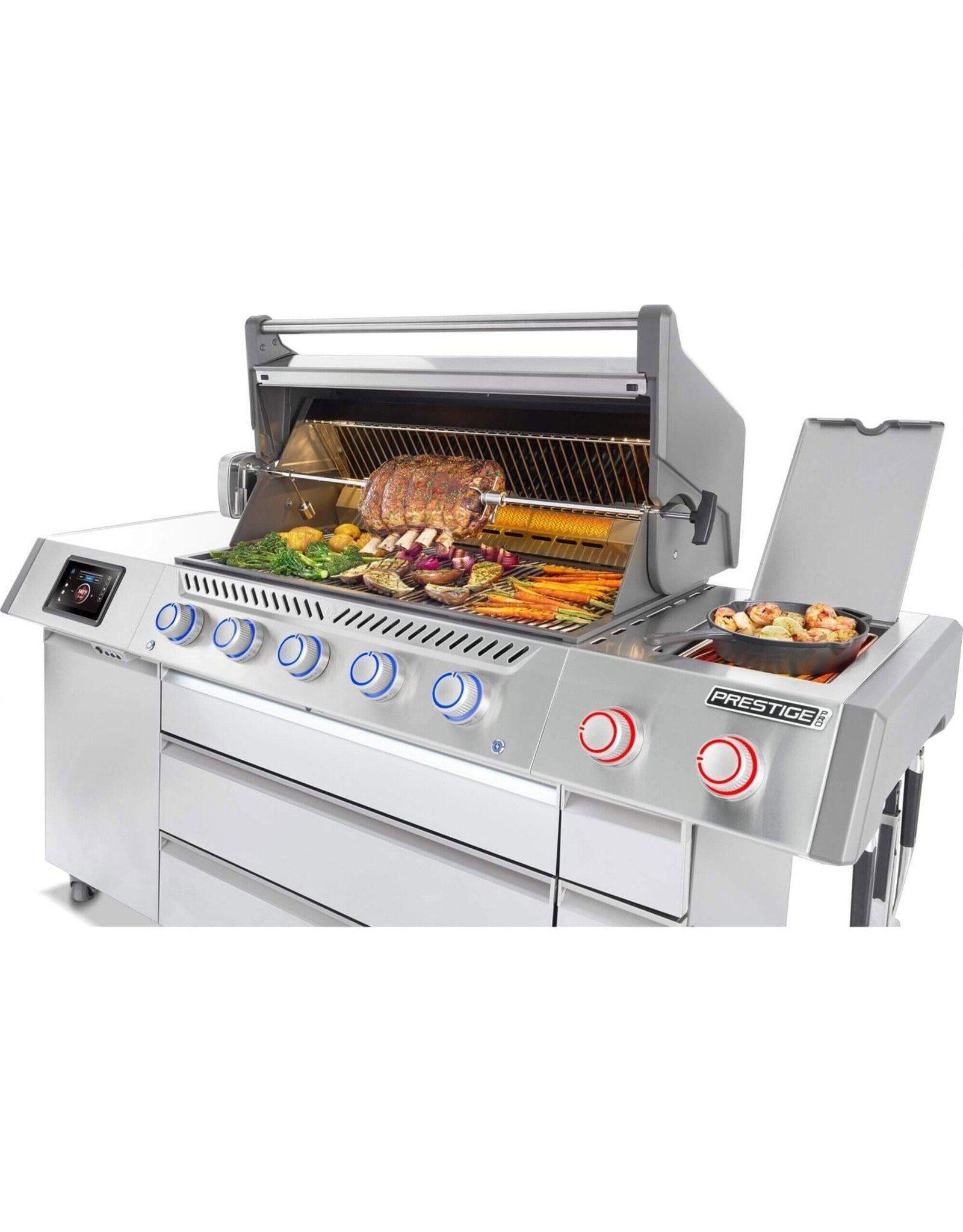 Napoleon Napoleon Prestige PRO 665 Elite 5-Burner Propane Grill w/ Smart Technology & Electric Smoker Box - PRO665VXRSIBPSS