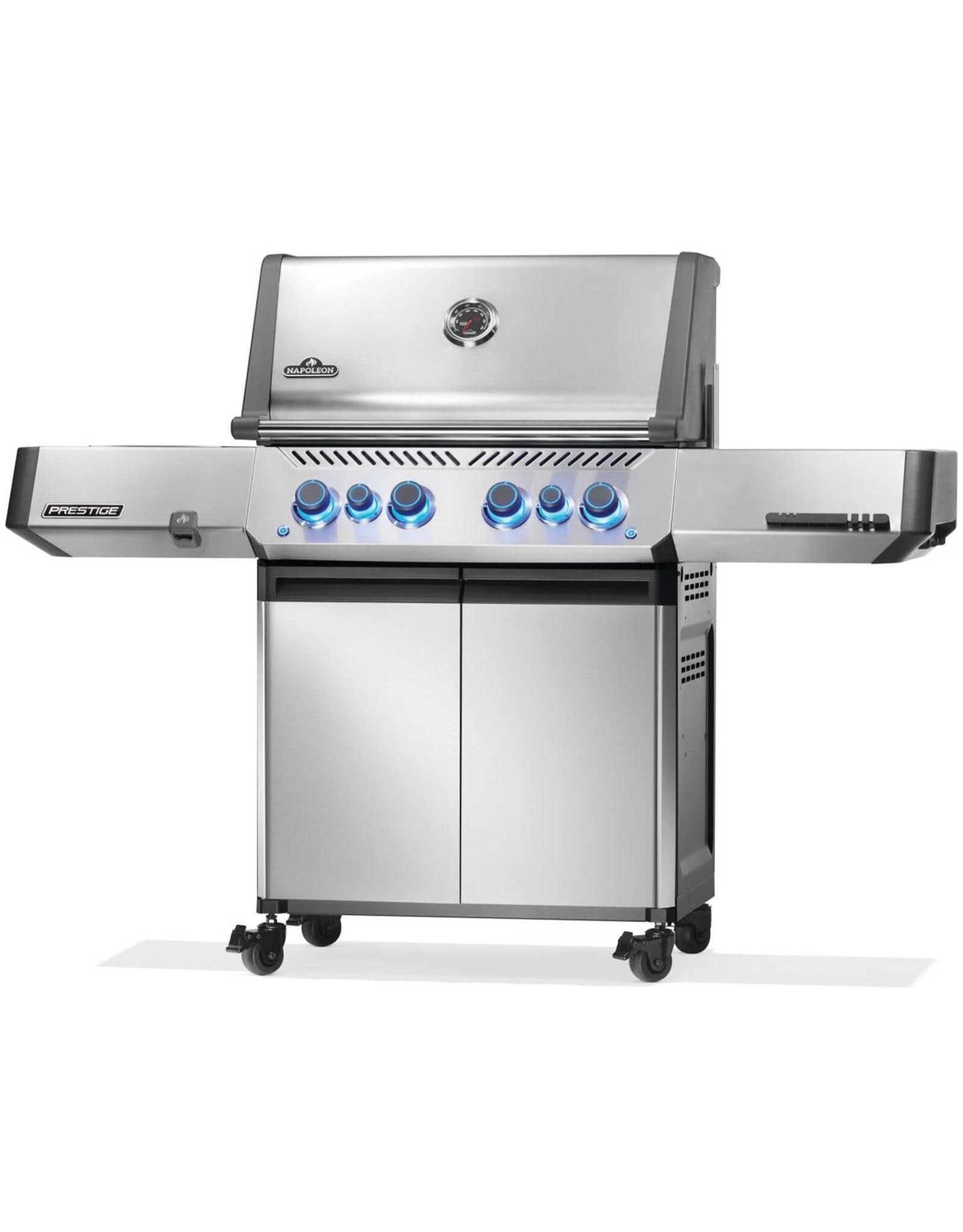 Napoleon Prestige 500 Natural Gas Grill with Infrared Side and Rear Burner, Stainless Steel - P500VRSIBNSS