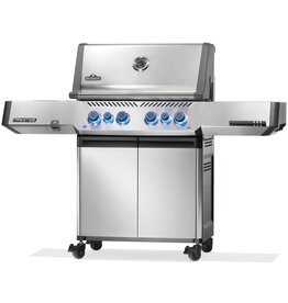 Napoleon Prestige 500 Natural Gas Grill with Infrared Side and Rear Burner, Stainless Steel - P500VRSIBNSS