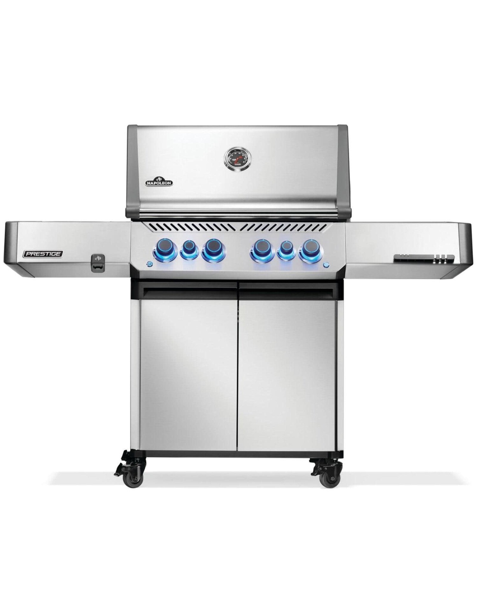 Napoleon Prestige 500 Natural Gas Grill with Infrared Side and Rear Burner, Stainless Steel - P500VRSIBNSS