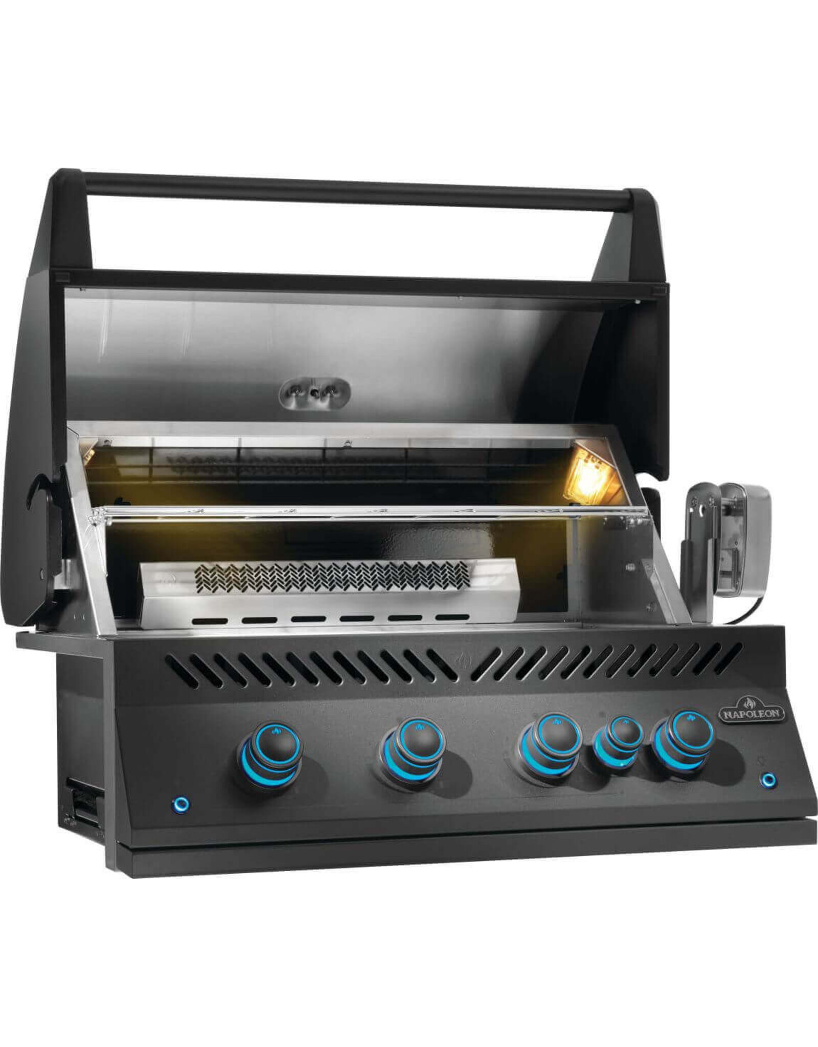Napoleon Built-In 700 Series Gas Grill with Infrared Rear Burner  Matte Black Stainless Steel