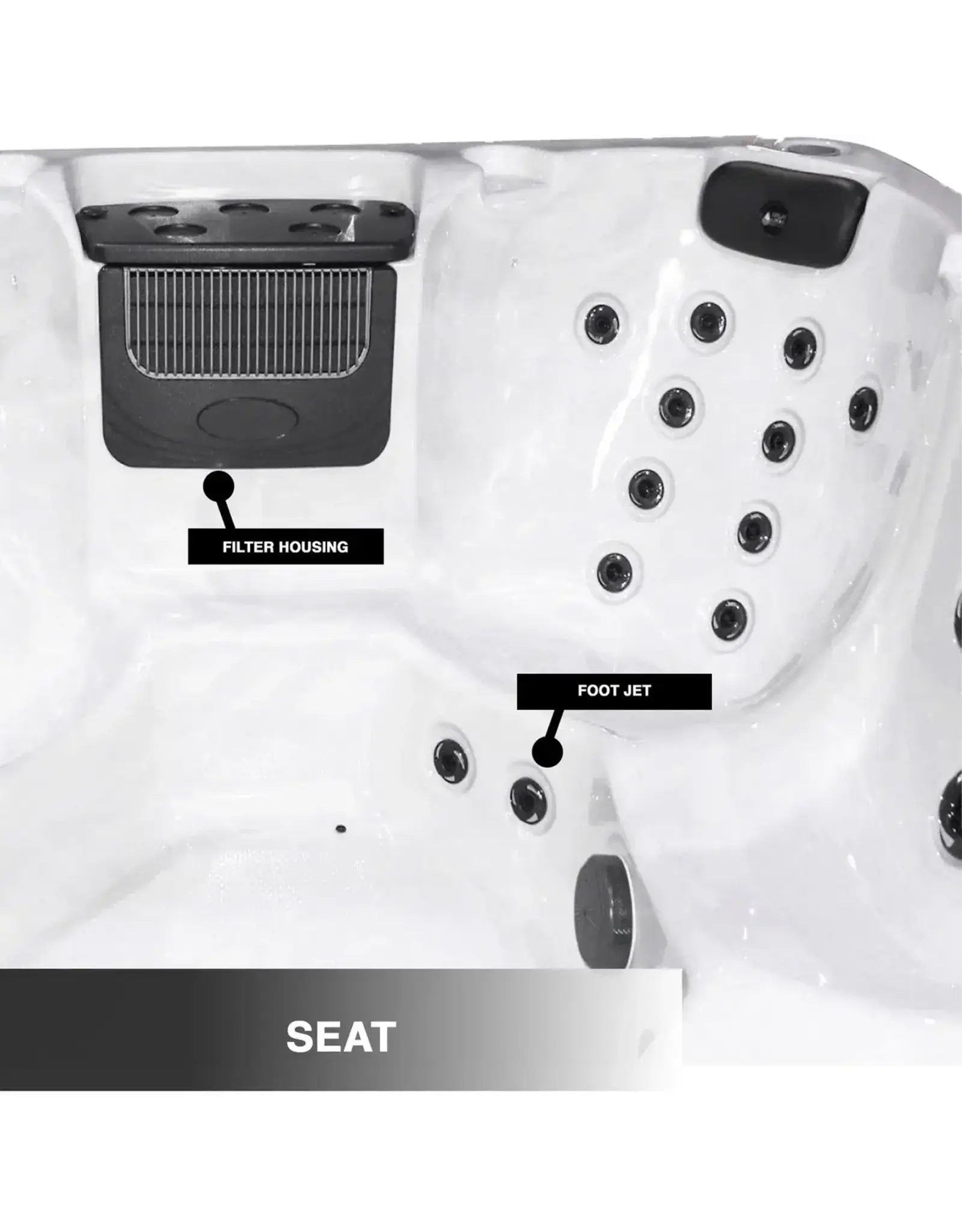 Great Lakes Spas Great Lakes Spas - St. Clair 6-Person Hot Tub